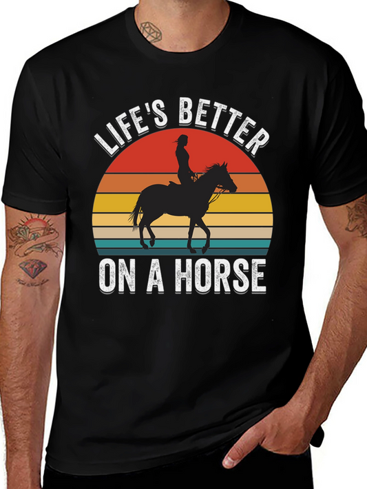 Camiseta La Vida es Mejor a Caballo