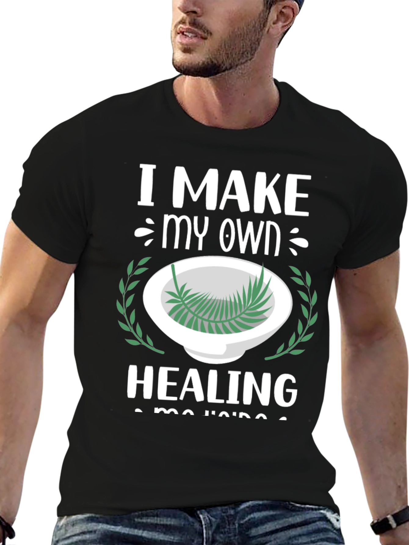 Camiseta Negra: Yo Hago Mi Propia Curación Natural