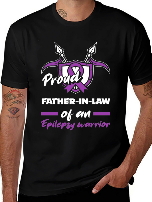 Camiseta Hombre: Padre Orgulloso Guerrero Epilepsia