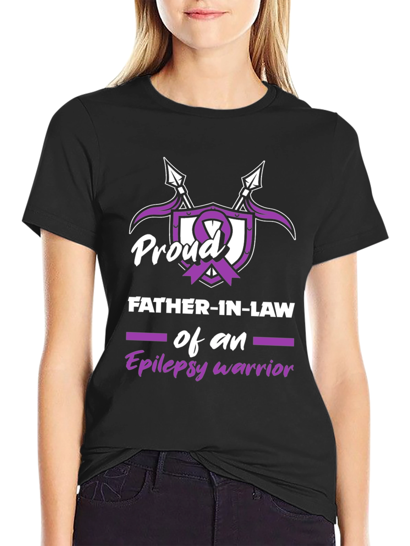 Camiseta Hombre: Padre Orgulloso Guerrero Epilepsia