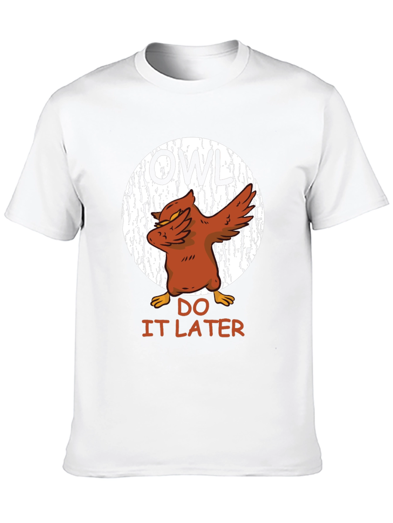 Camiseta Hombre Negra Diseño Búho Dabbing - Hazlo Luego