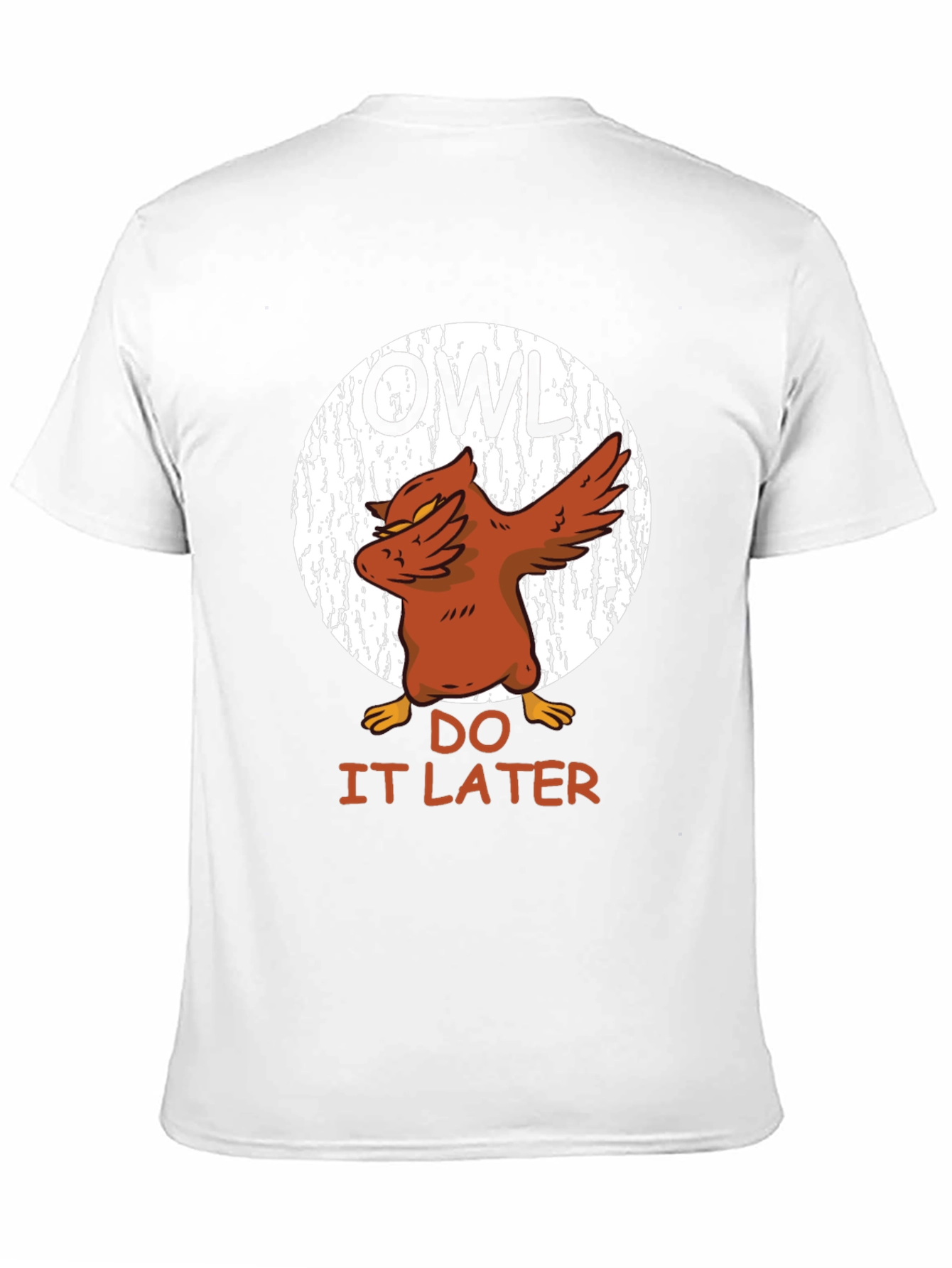 Camiseta Hombre Negra Diseño Búho Dabbing - Hazlo Luego