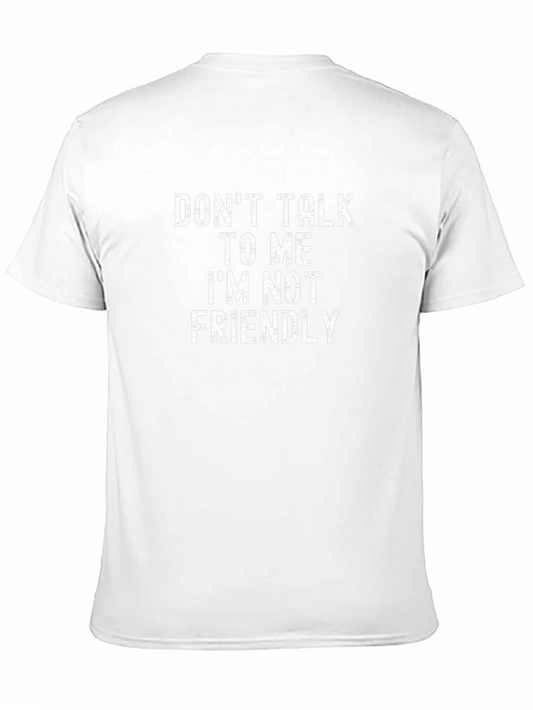 Camiseta Negra con Mensaje: No me hables no soy amigable
