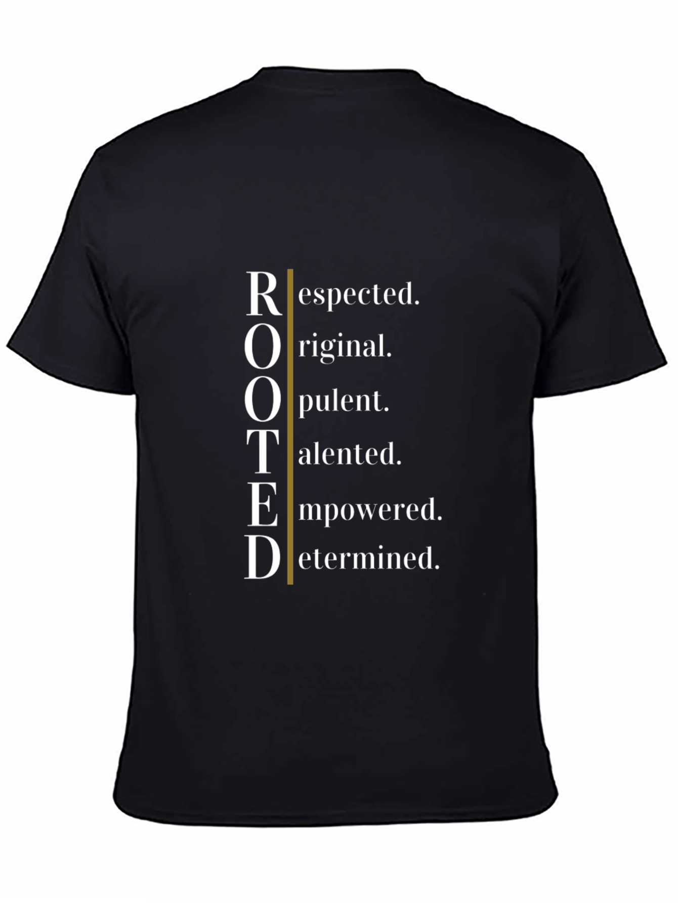 Camiseta Hombre: ROQTED - Respeto Originalidad y Talento