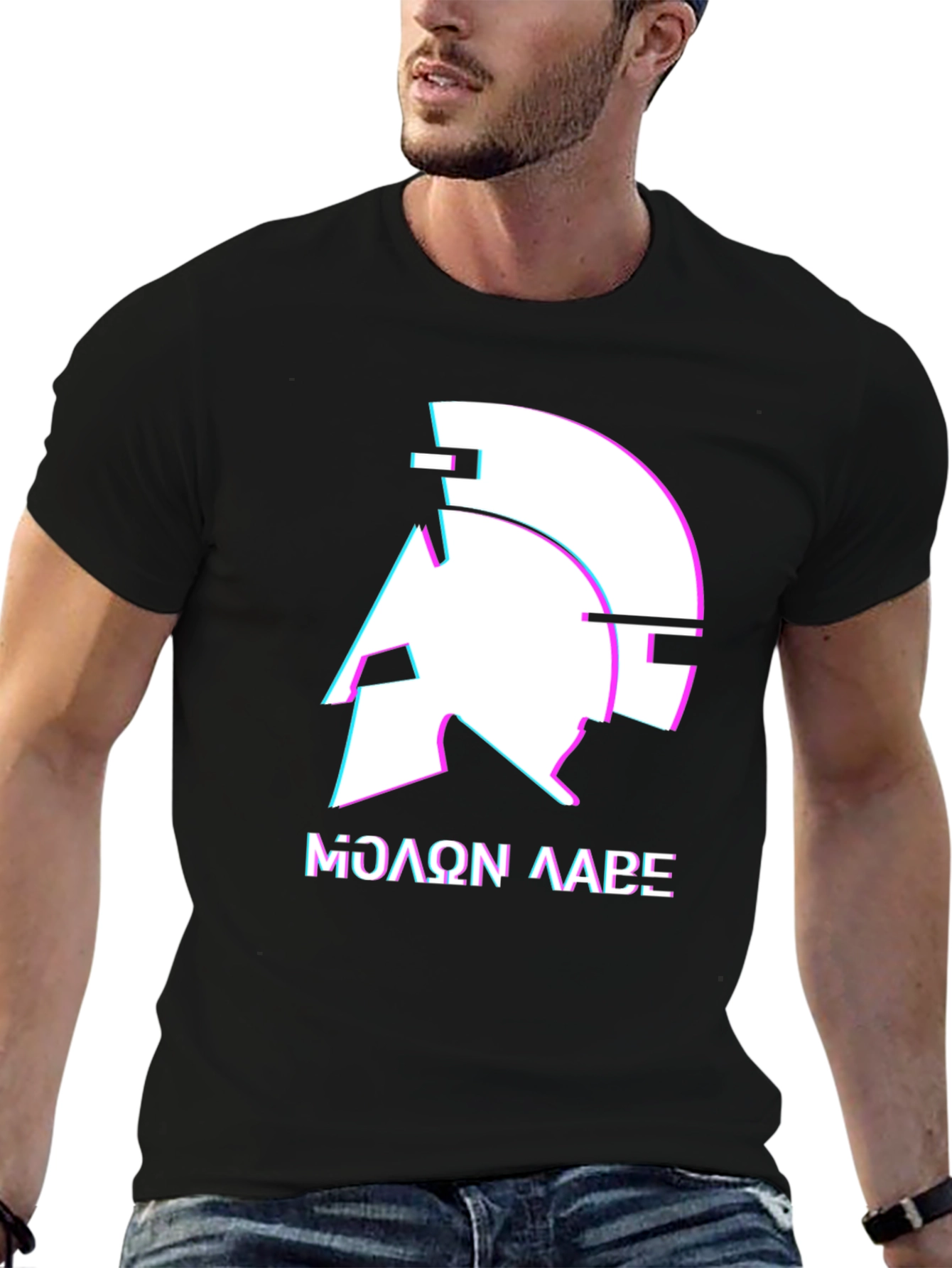 Camiseta Hombre Molon Labe Espartano - Diseño Moderno
