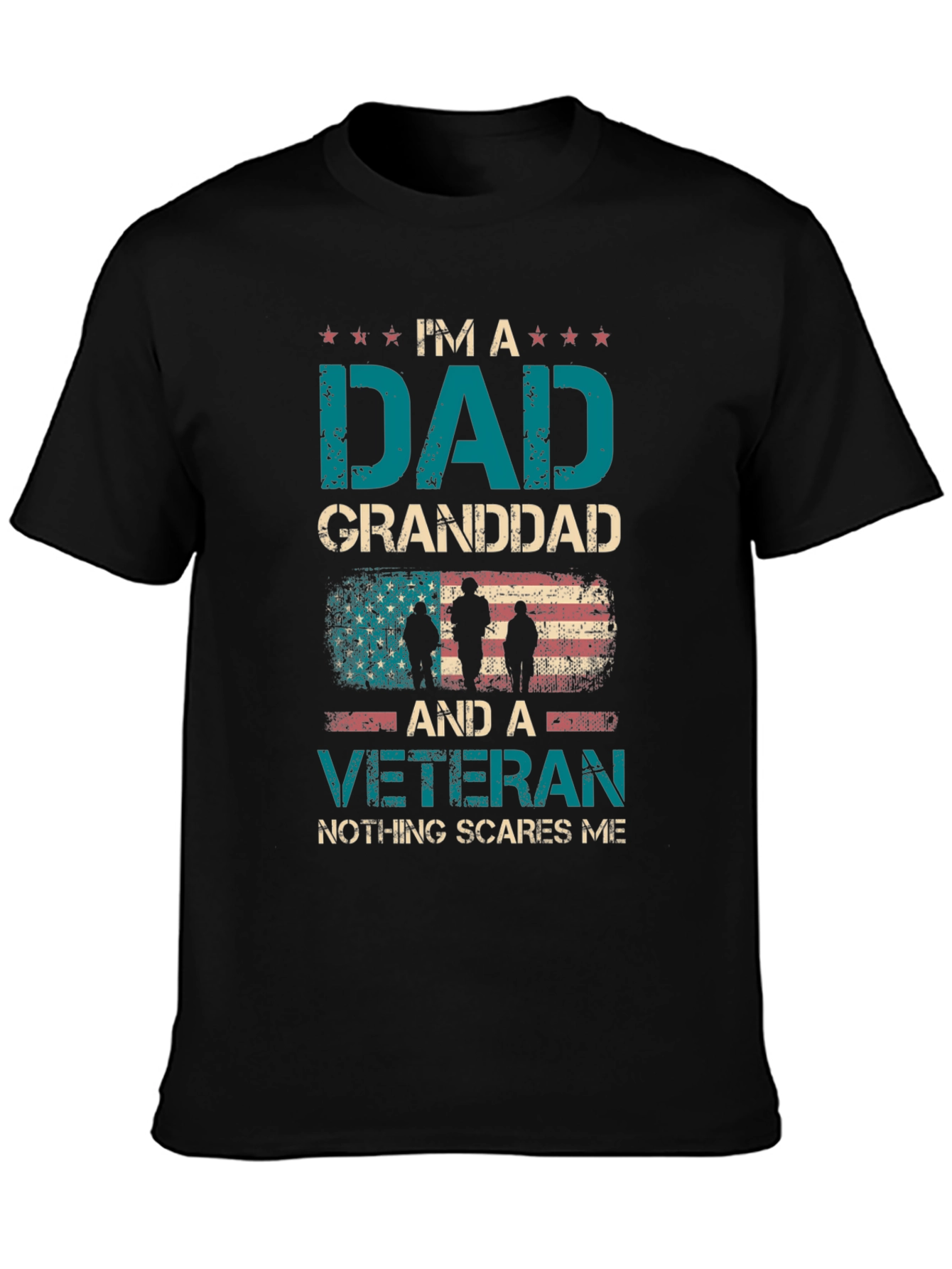 Camiseta Soy un Papá Abuelo y Veterano