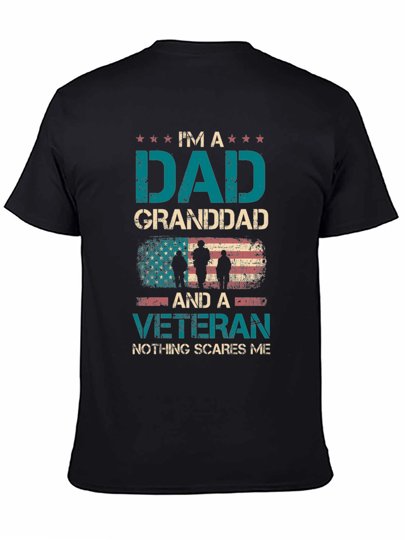 Camiseta Soy un Papá Abuelo y Veterano