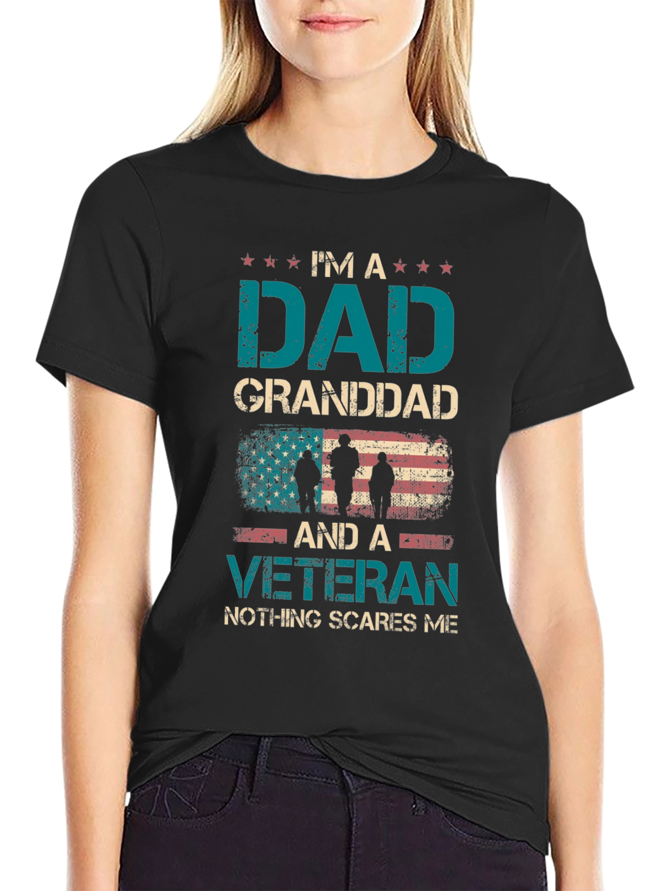 Camiseta Soy un Papá Abuelo y Veterano