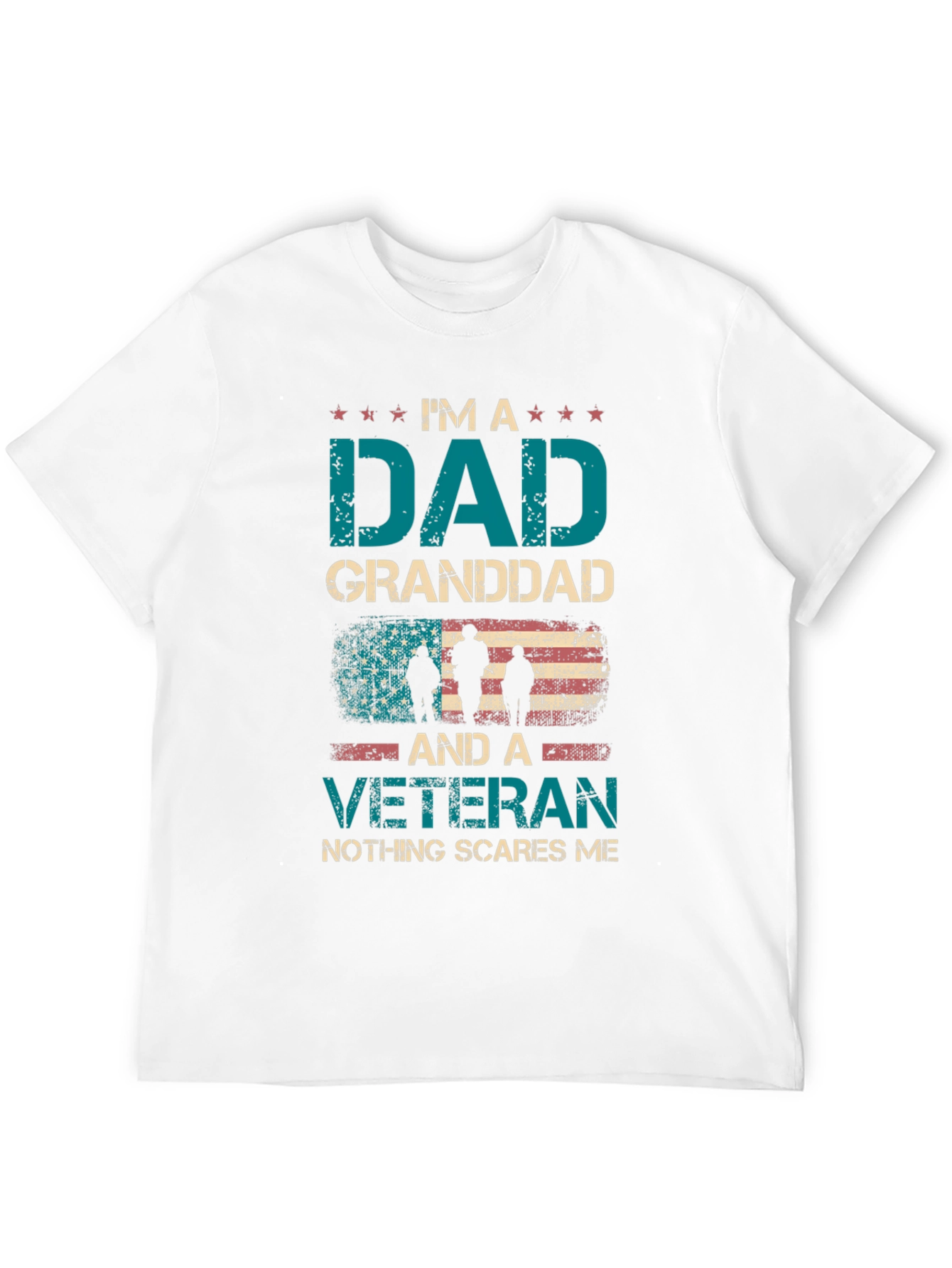 Camiseta Soy un Papá Abuelo y Veterano