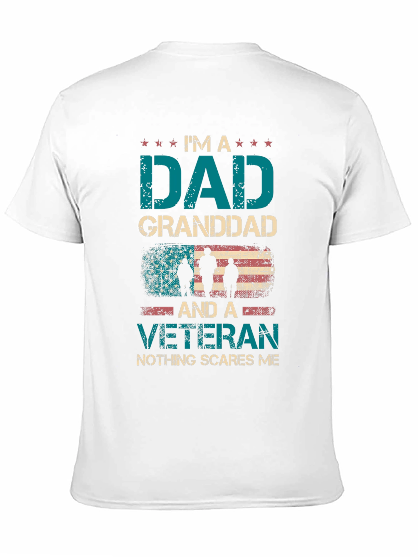 Camiseta Soy un Papá Abuelo y Veterano