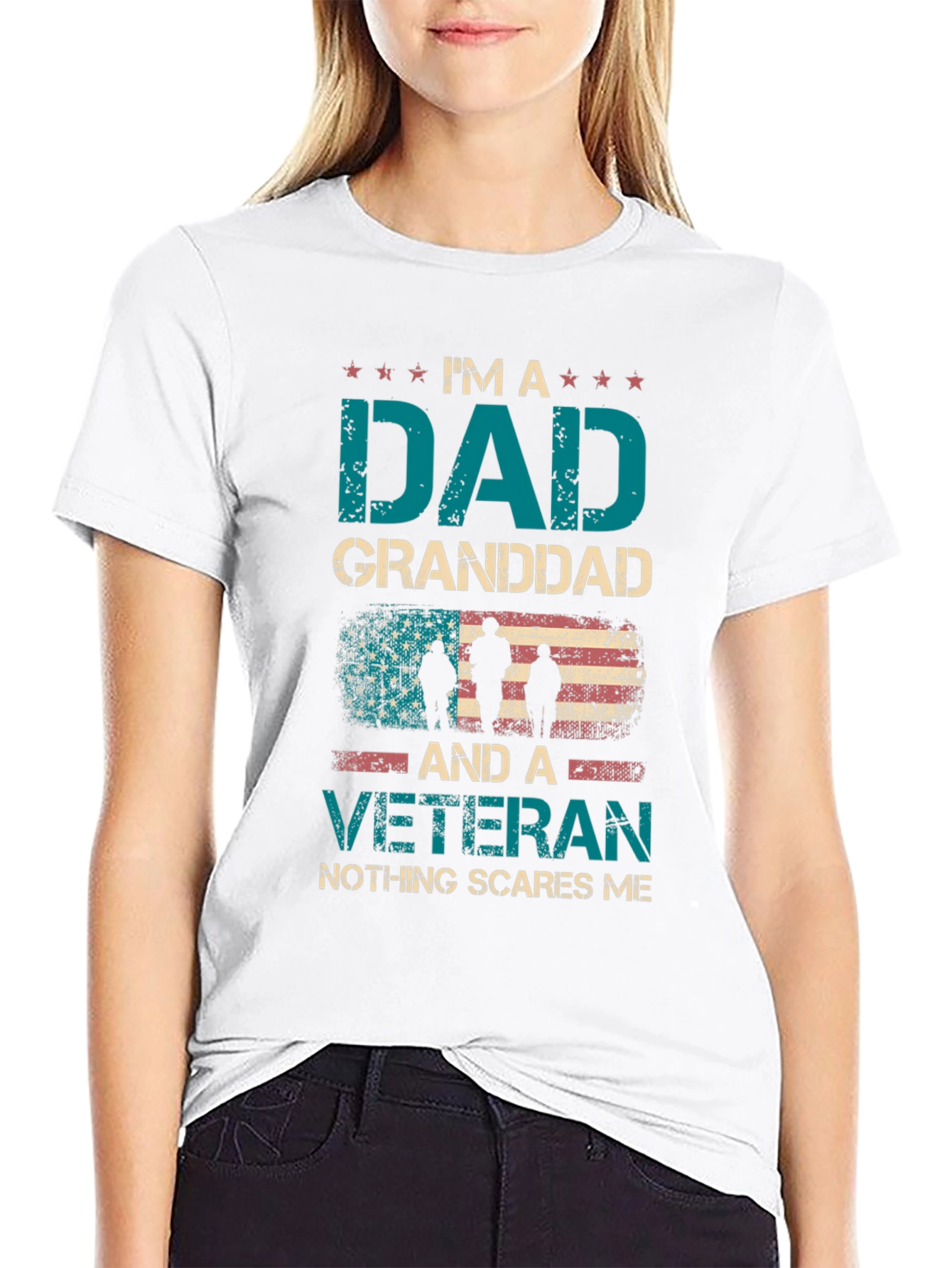 Camiseta Soy un Papá Abuelo y Veterano