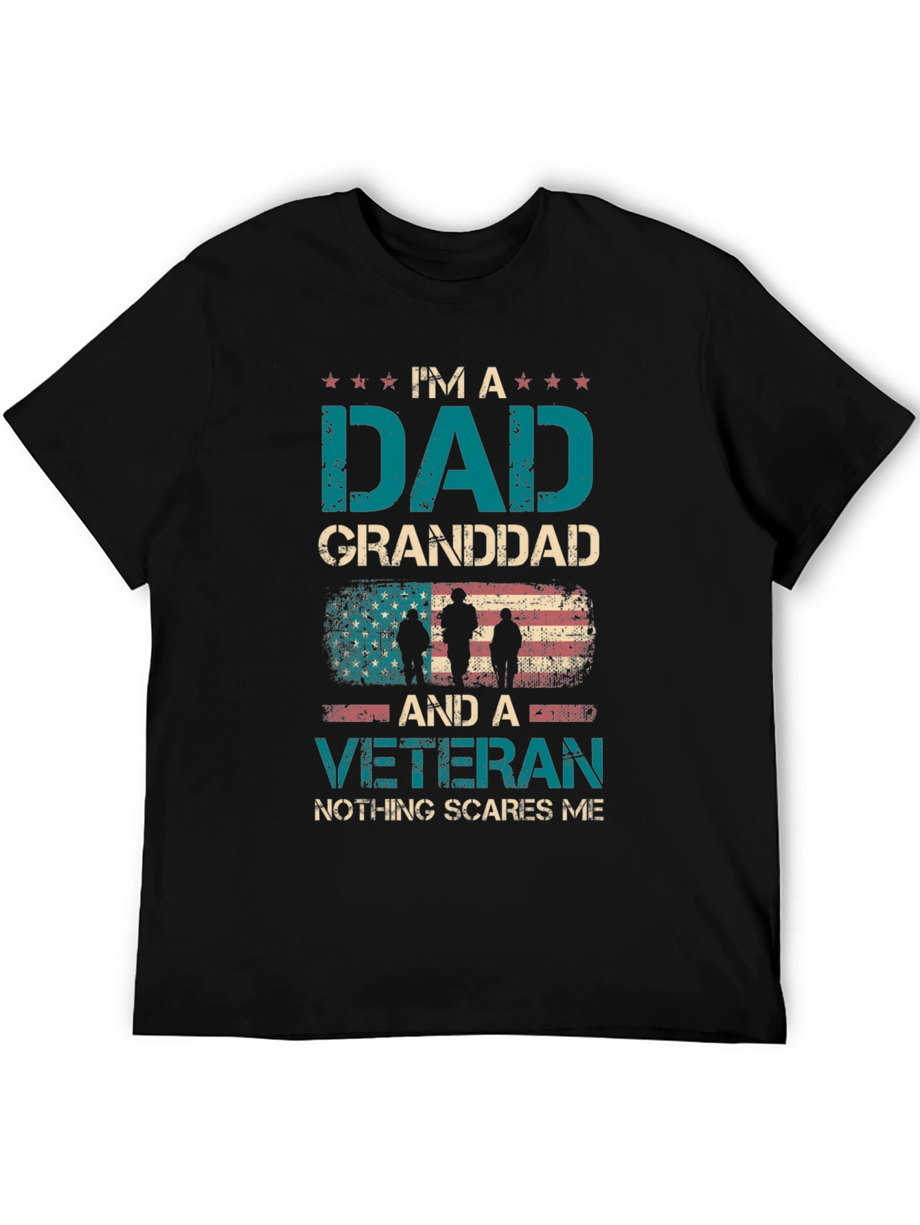 Camiseta Soy un Papá Abuelo y Veterano