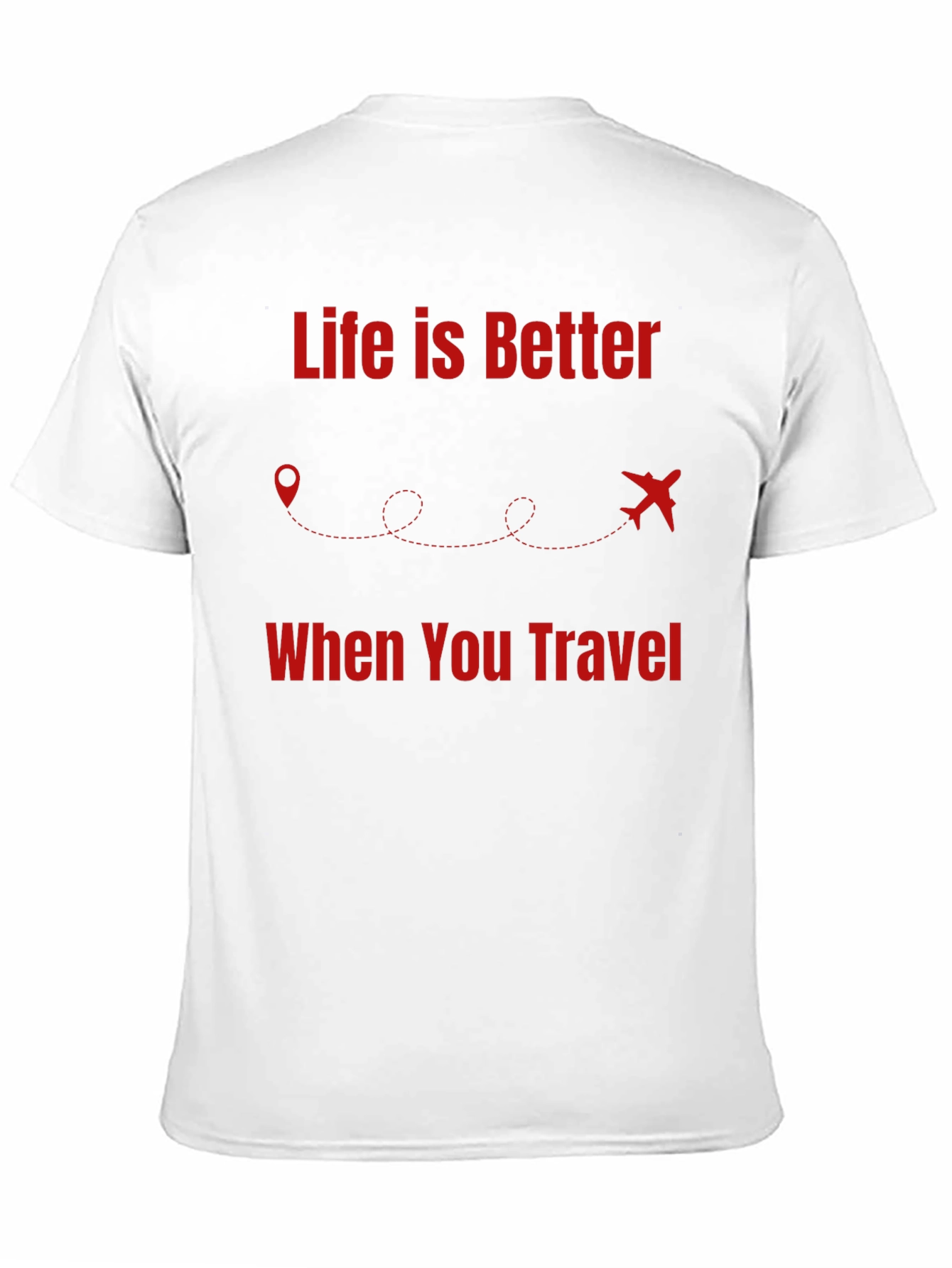 Camiseta Negra Life is Better When You Travel