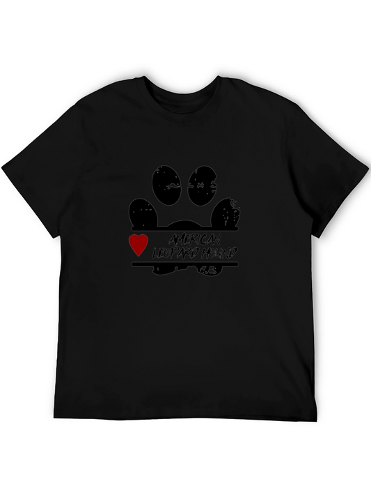 Camiseta Negra American Leopard Hound