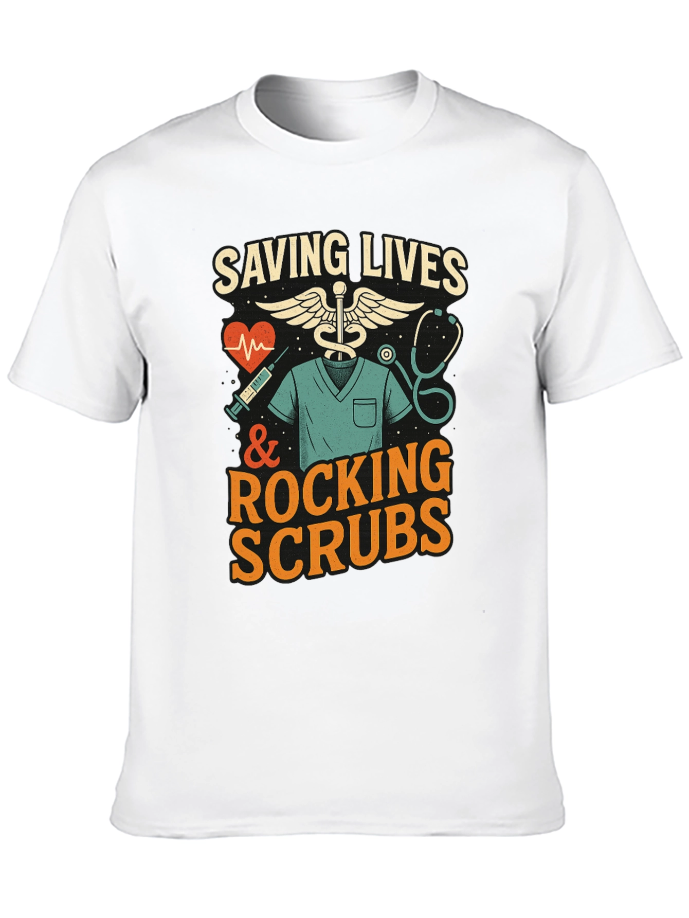 Camiseta Negra: Héroes de la Salud