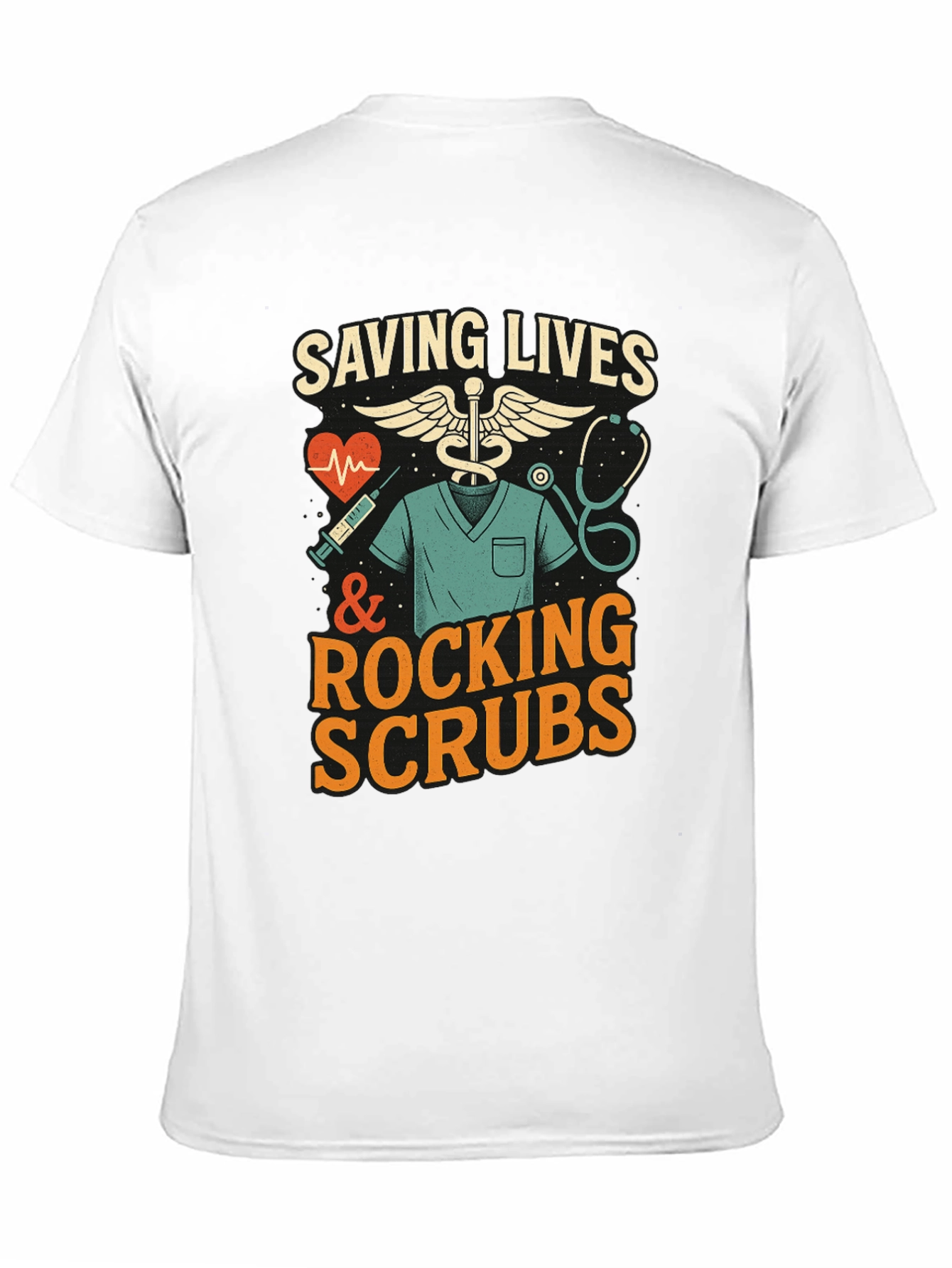 Camiseta Negra: Héroes de la Salud