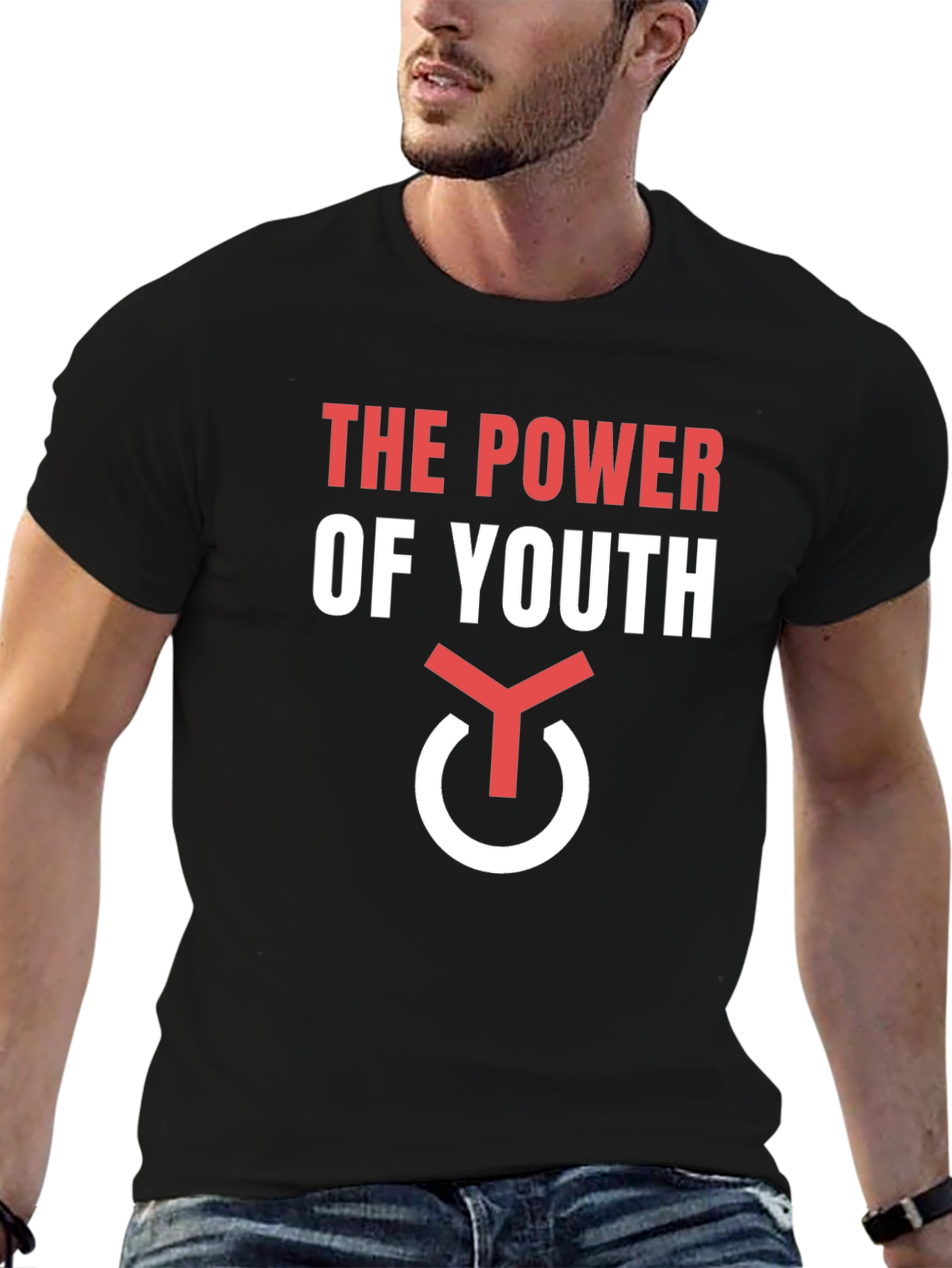 Camiseta Negra: El Poder de la Juventud