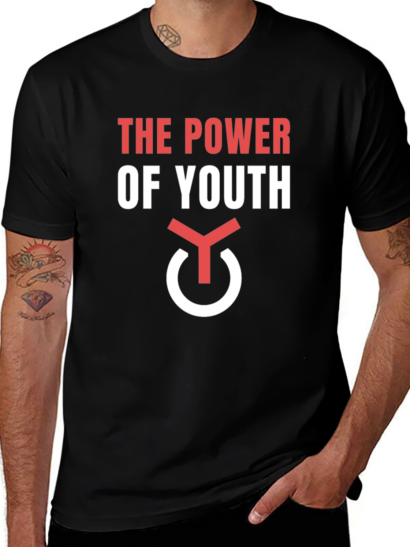 Camiseta Negra: El Poder de la Juventud