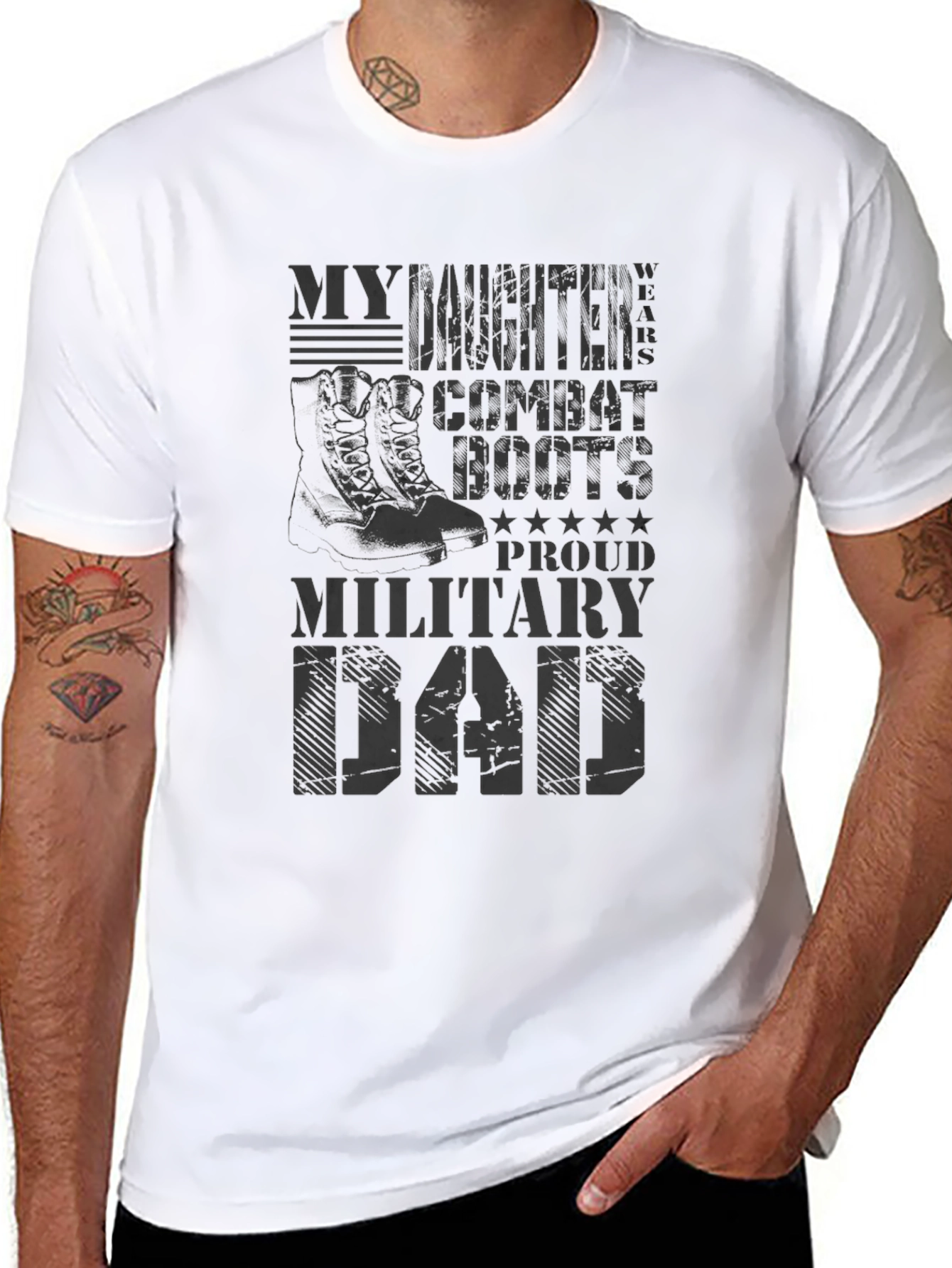 Camiseta Hombre Military Dad