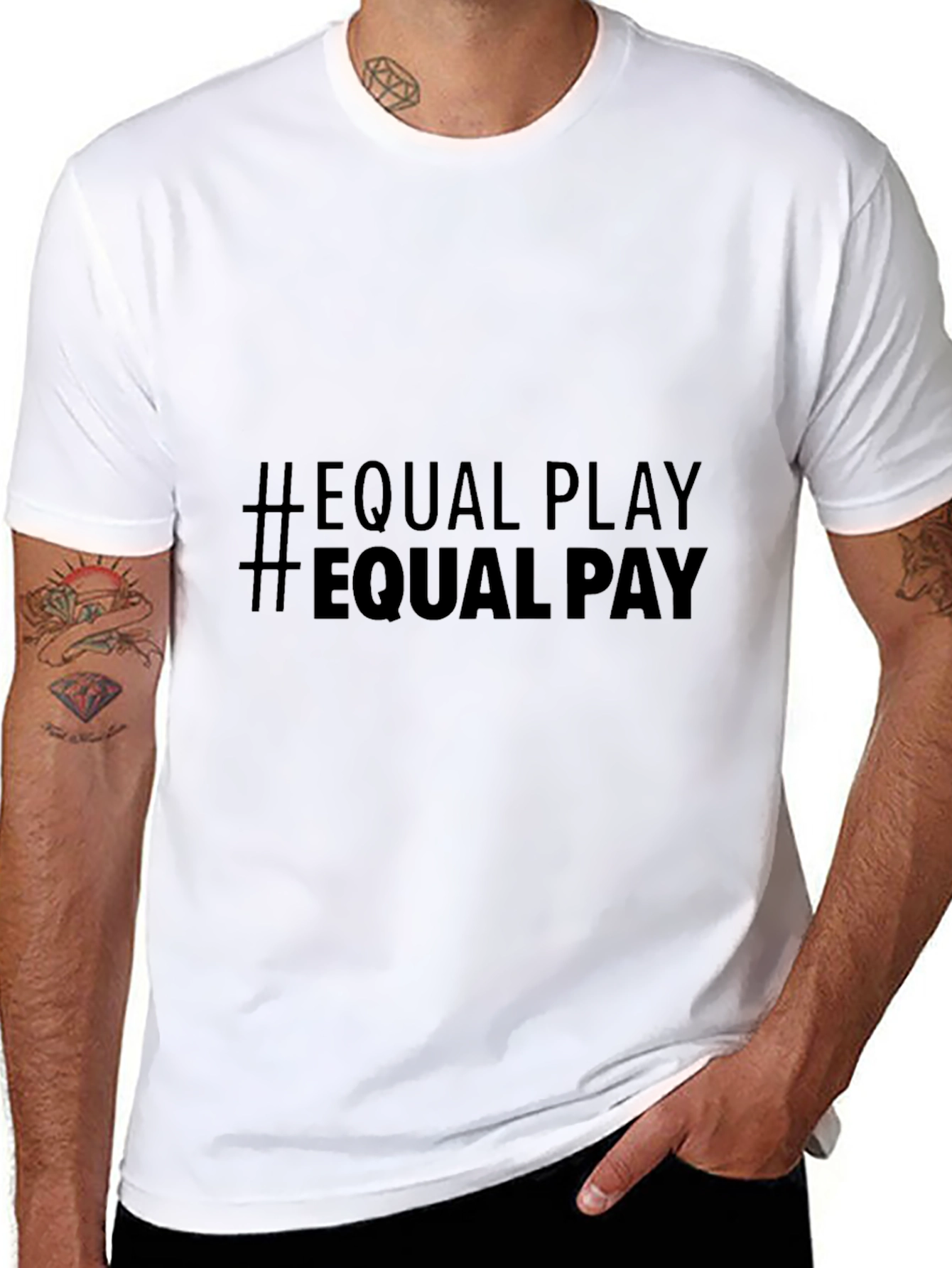 Camiseta Negra #EqualPlay #EqualPay