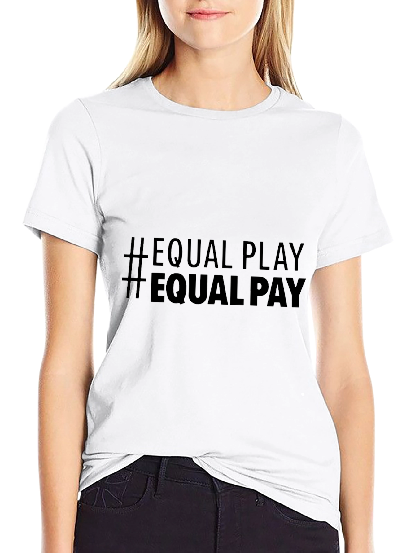 Camiseta Negra #EqualPlay #EqualPay