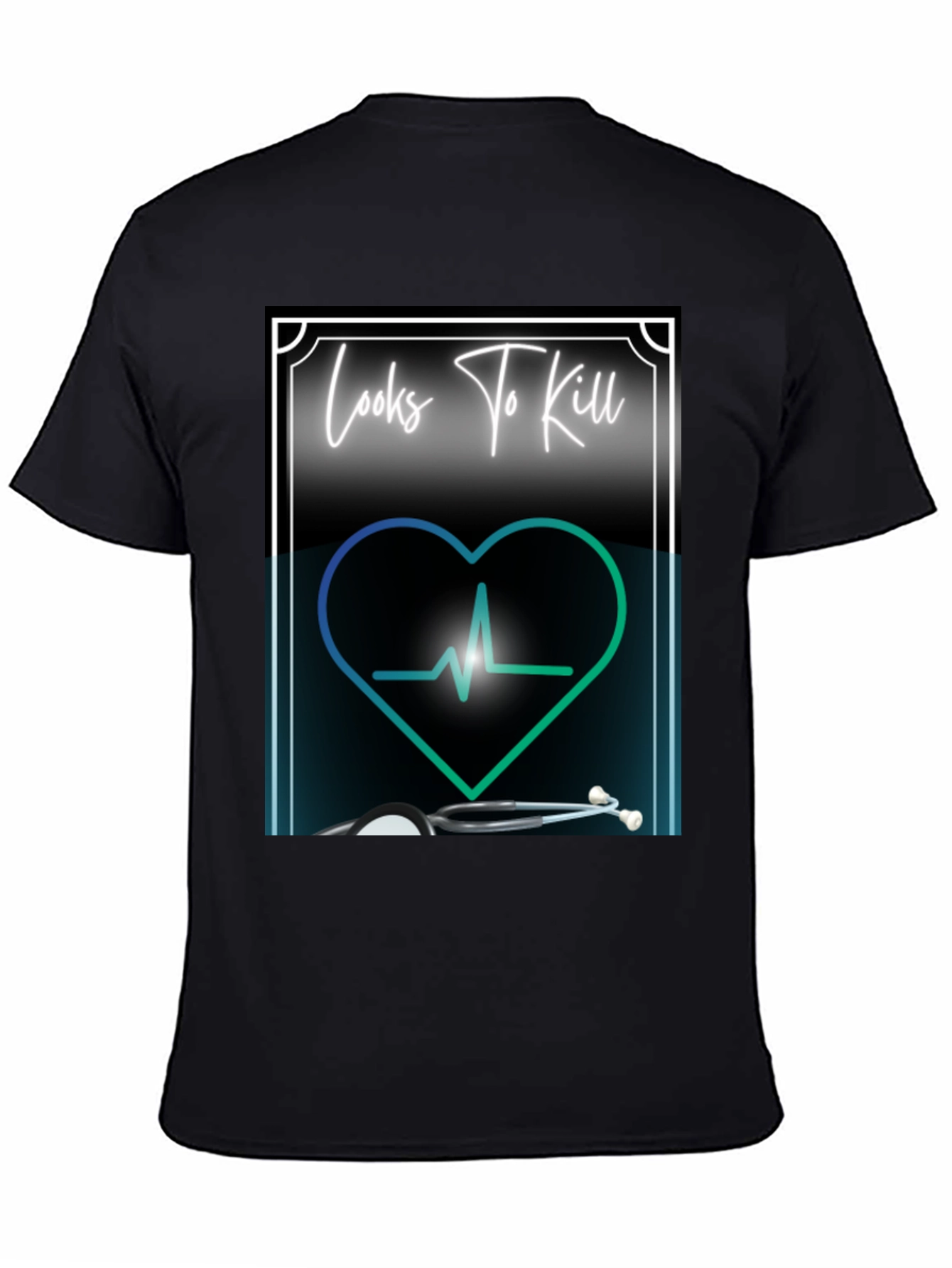 Camiseta Médica Looks To Kill Corazón