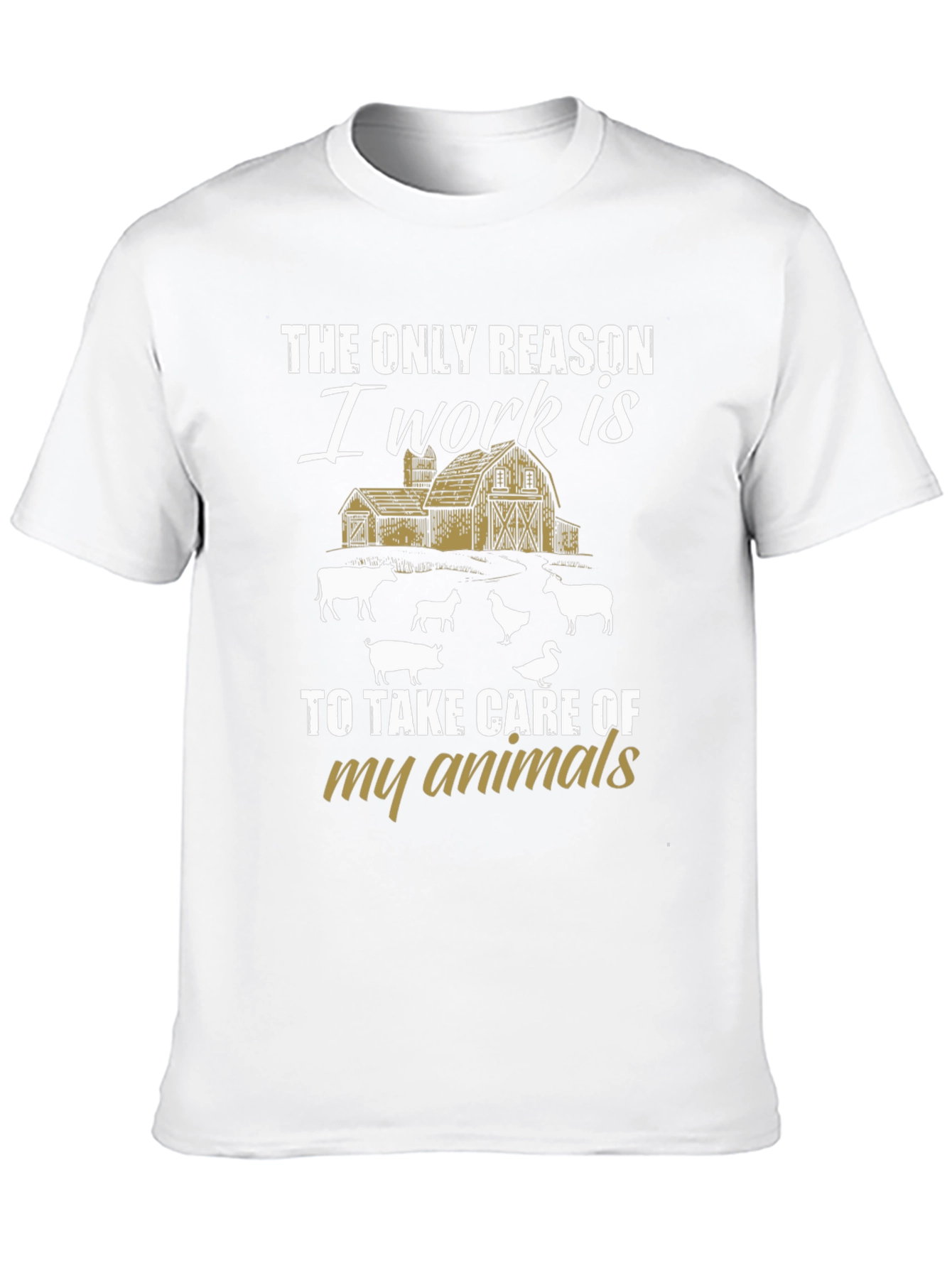 Camiseta Negra: La Única Razón Mis Animales
