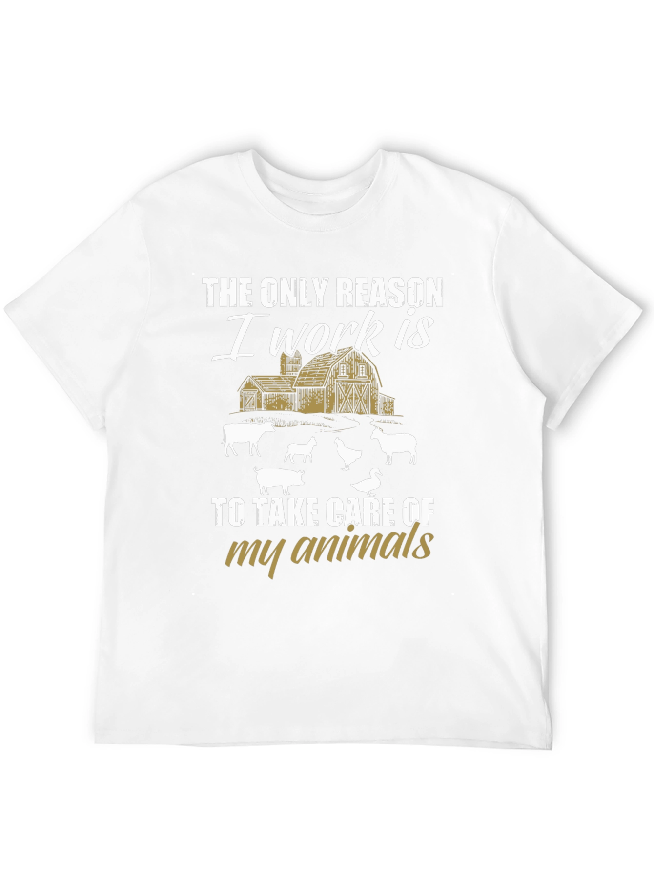 Camiseta Negra: La Única Razón Mis Animales