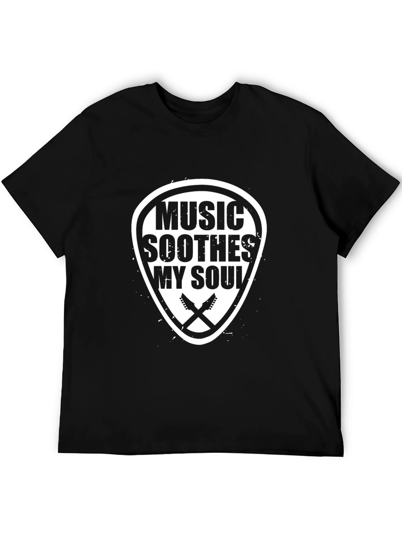 Camiseta Negra Music Soothes My Soul