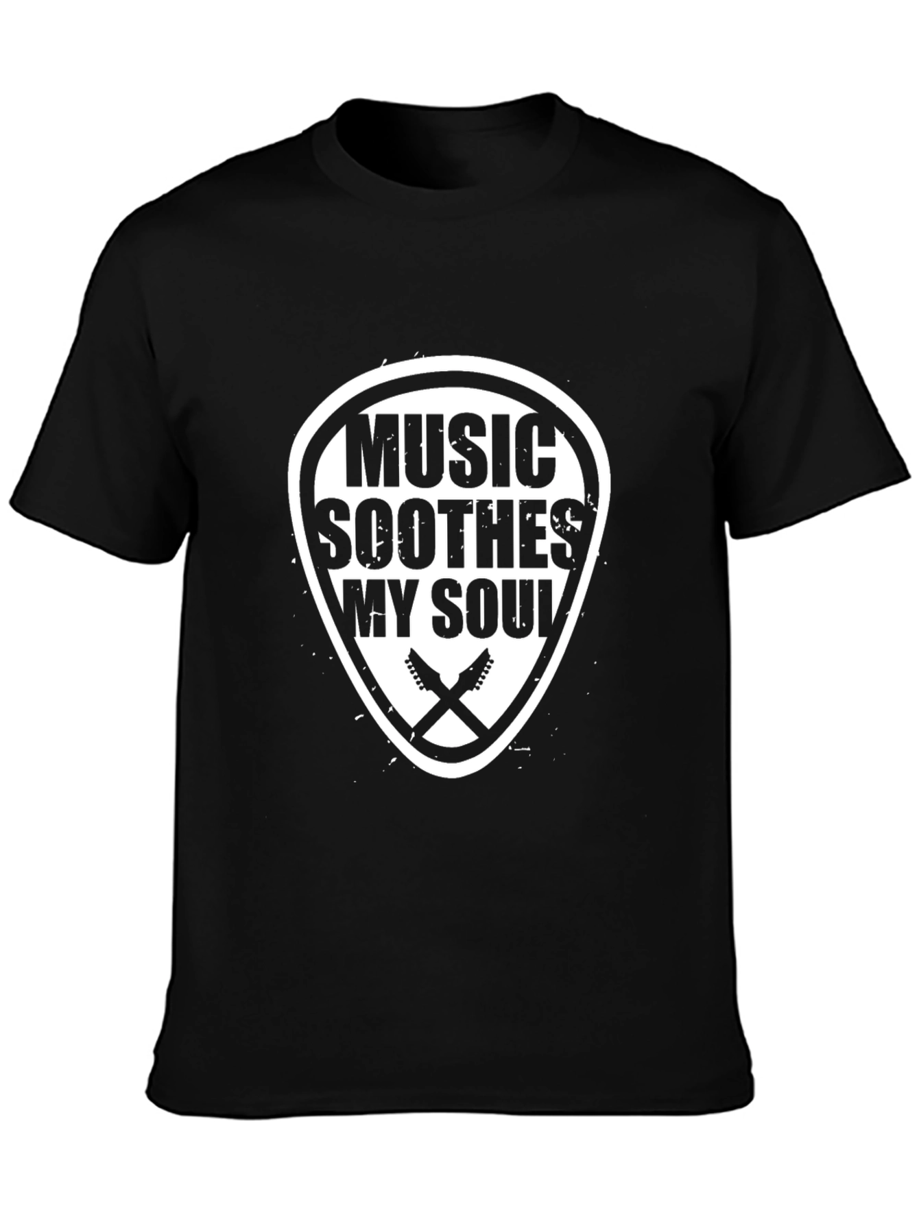 Camiseta Negra Music Soothes My Soul