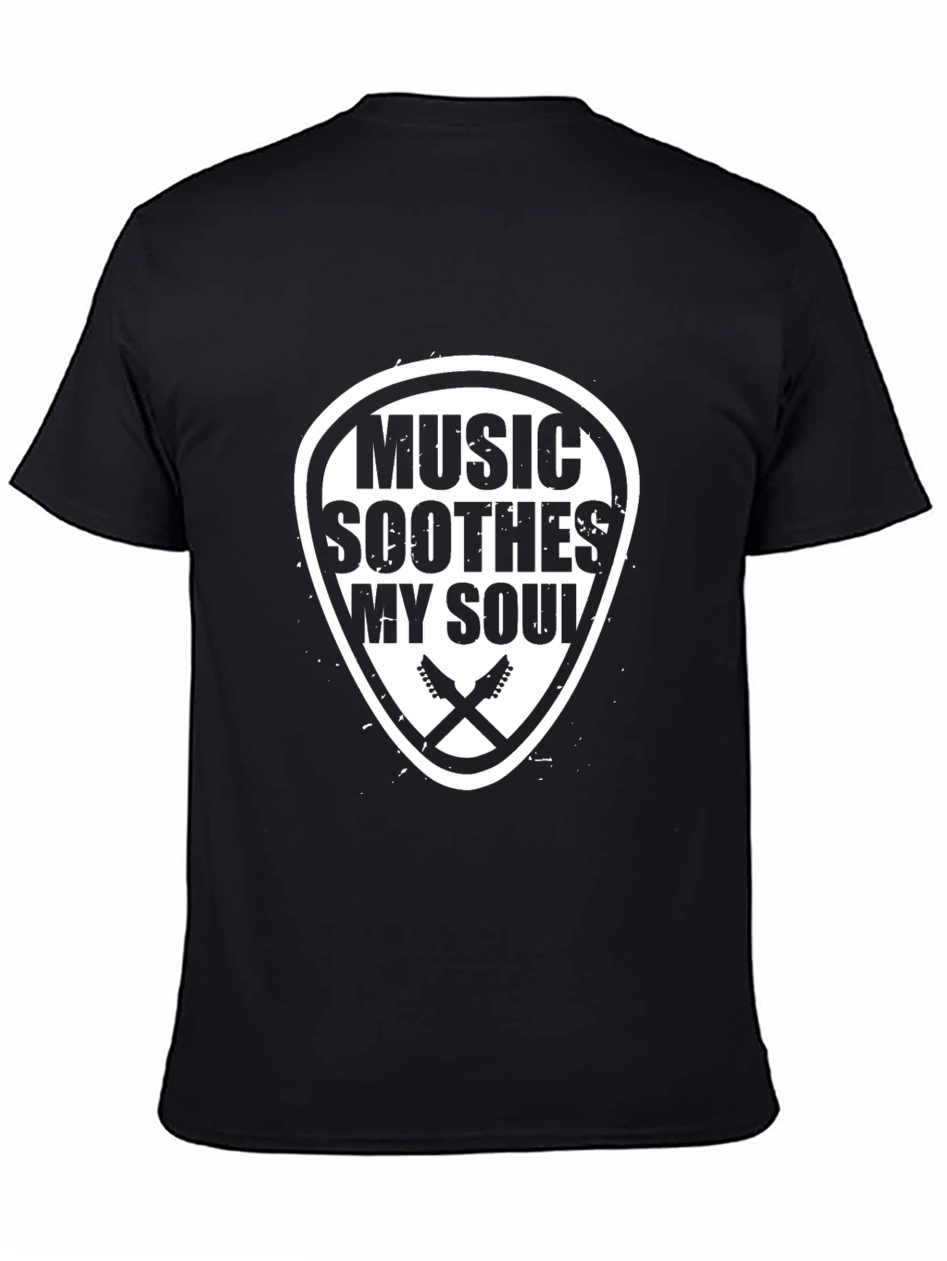 Camiseta Negra Music Soothes My Soul