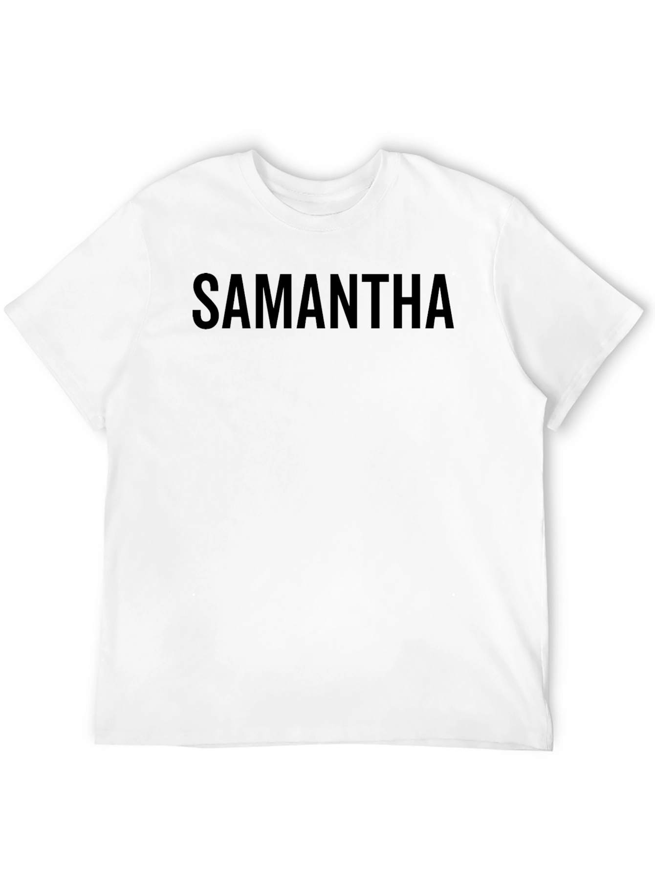 Camiseta Negra con Nombre Personalizado - Samantha