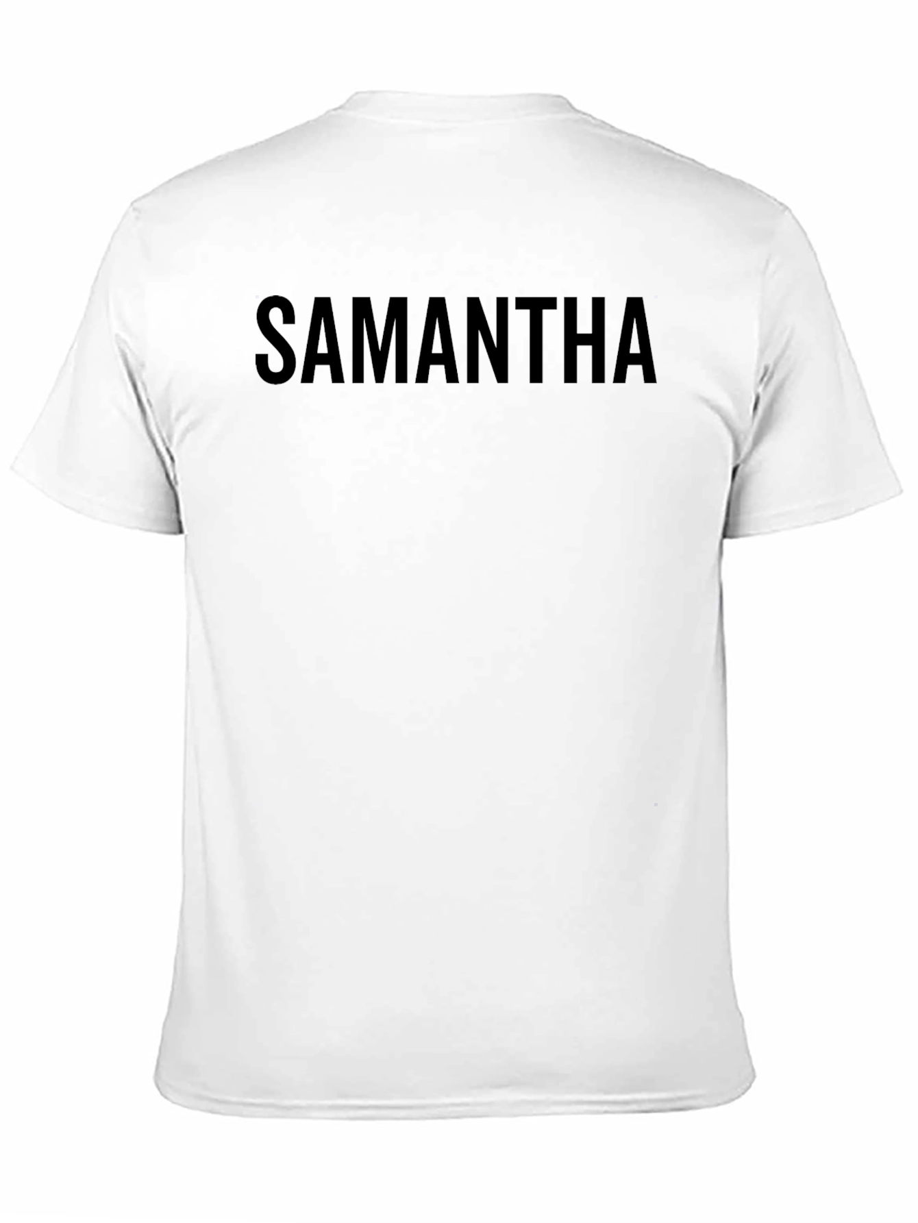 Camiseta Negra con Nombre Personalizado - Samantha