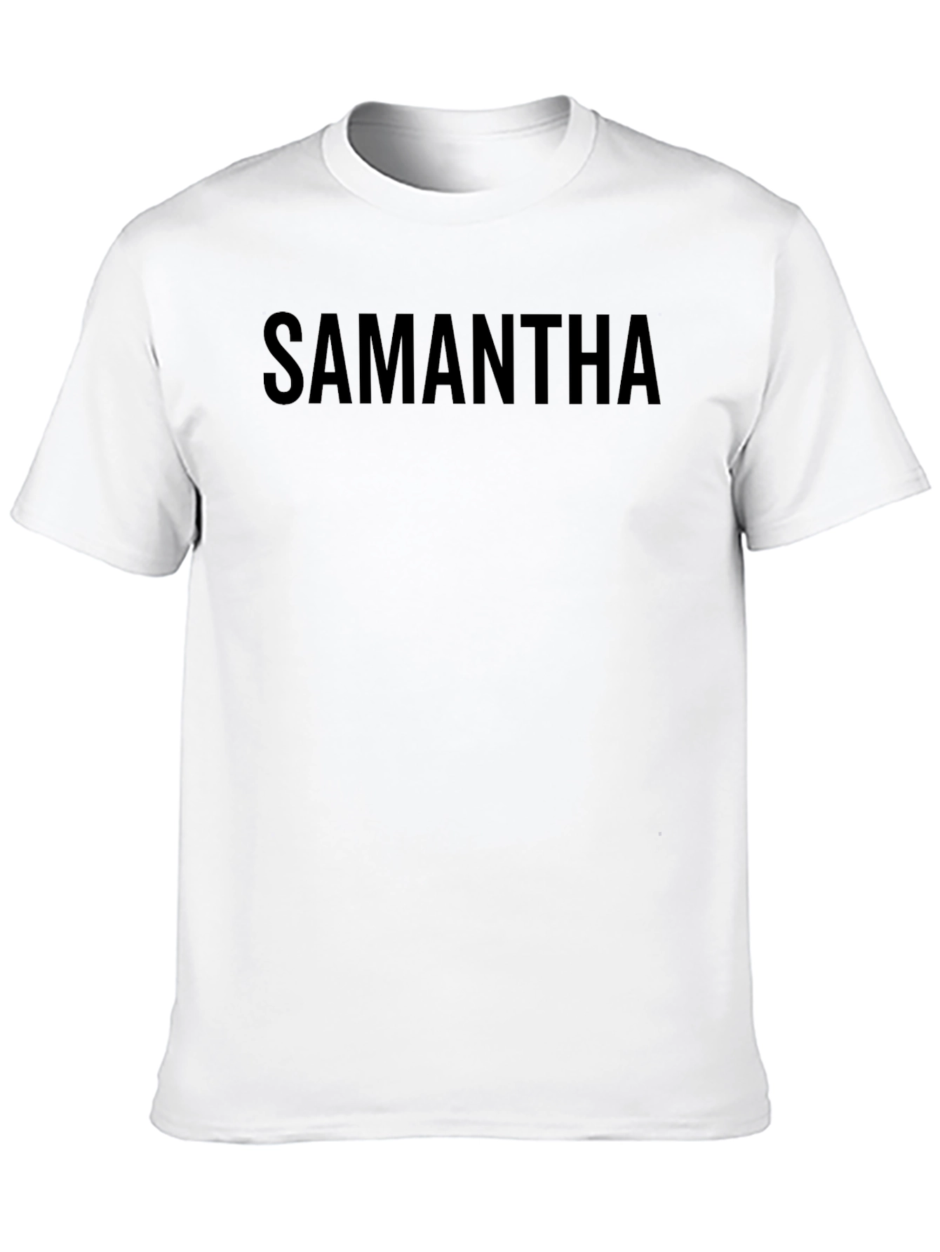 Camiseta Negra con Nombre Personalizado - Samantha