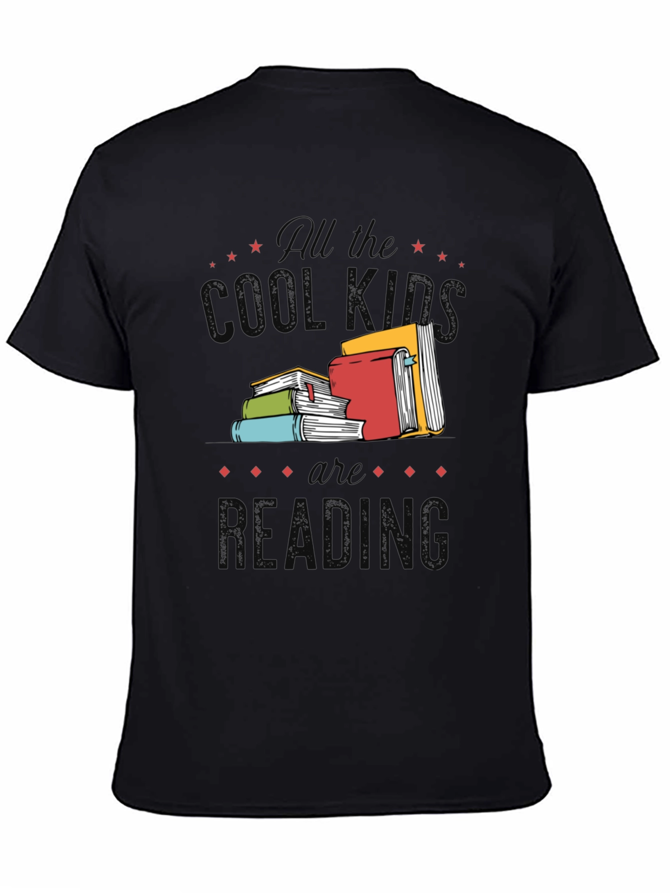 Camiseta Negra: All the Cool Kids Are Reading