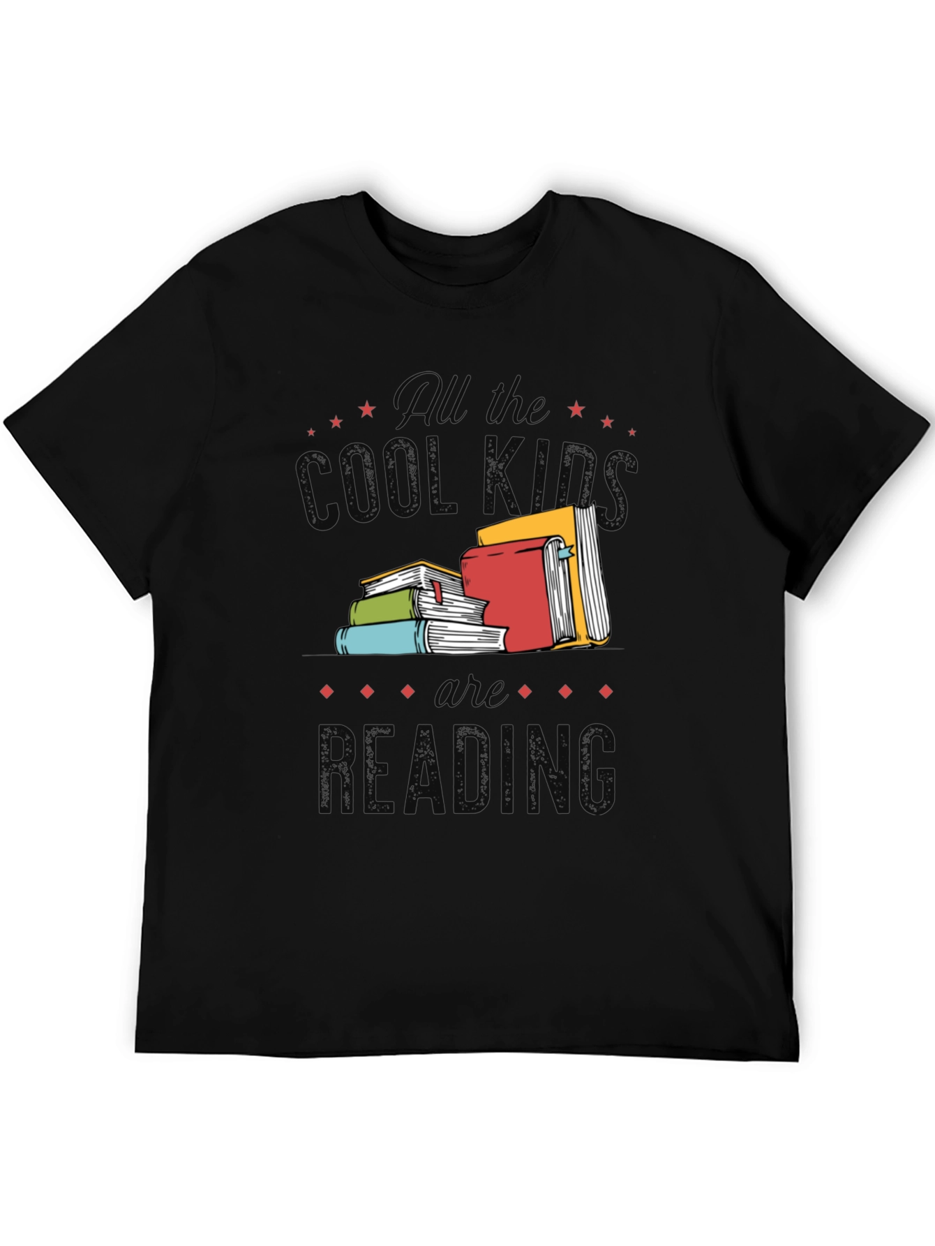 Camiseta Negra: All the Cool Kids Are Reading