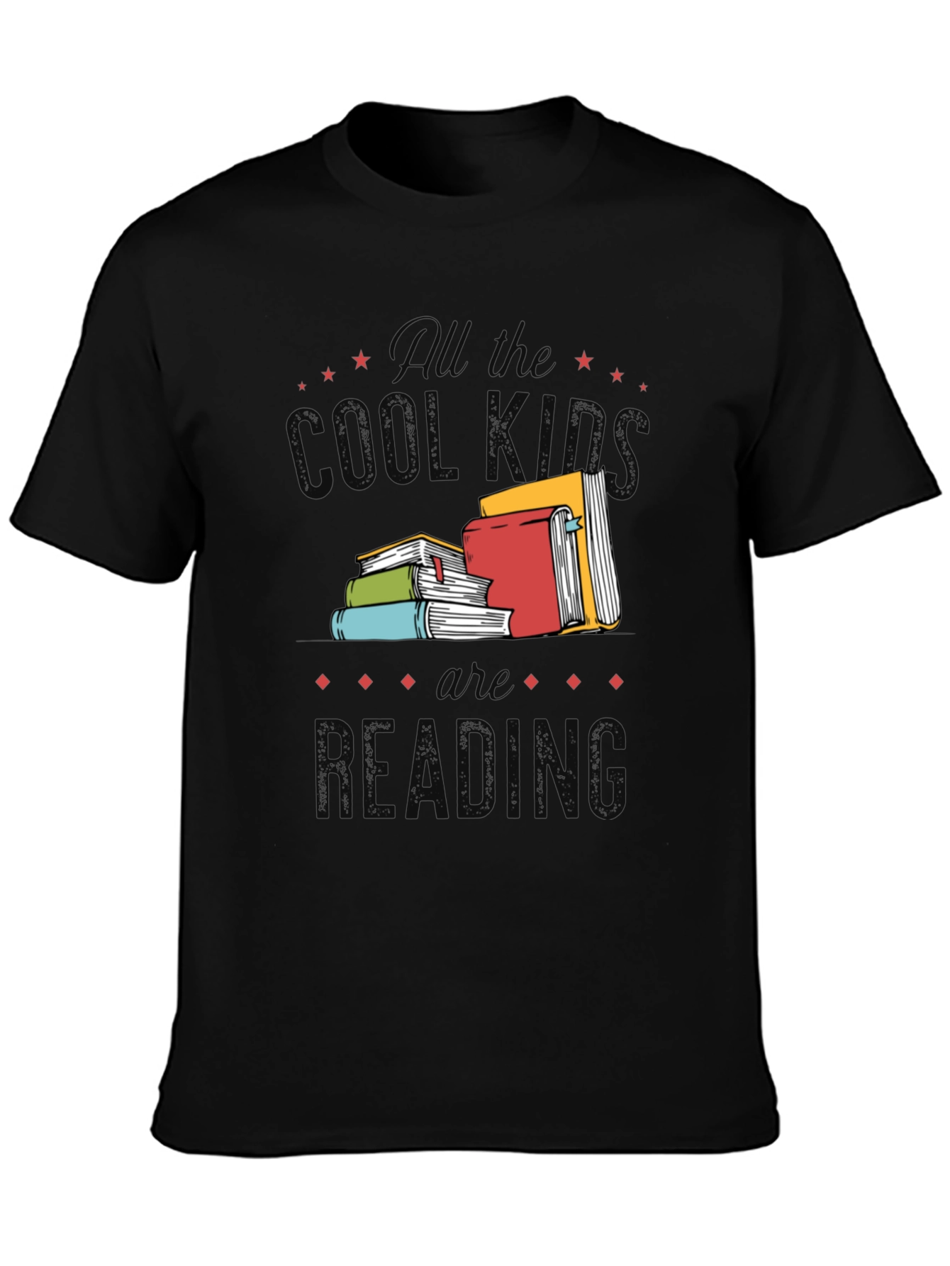 Camiseta Negra: All the Cool Kids Are Reading