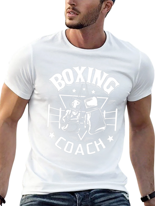 Camiseta Negra Boxing Coach para Hombre