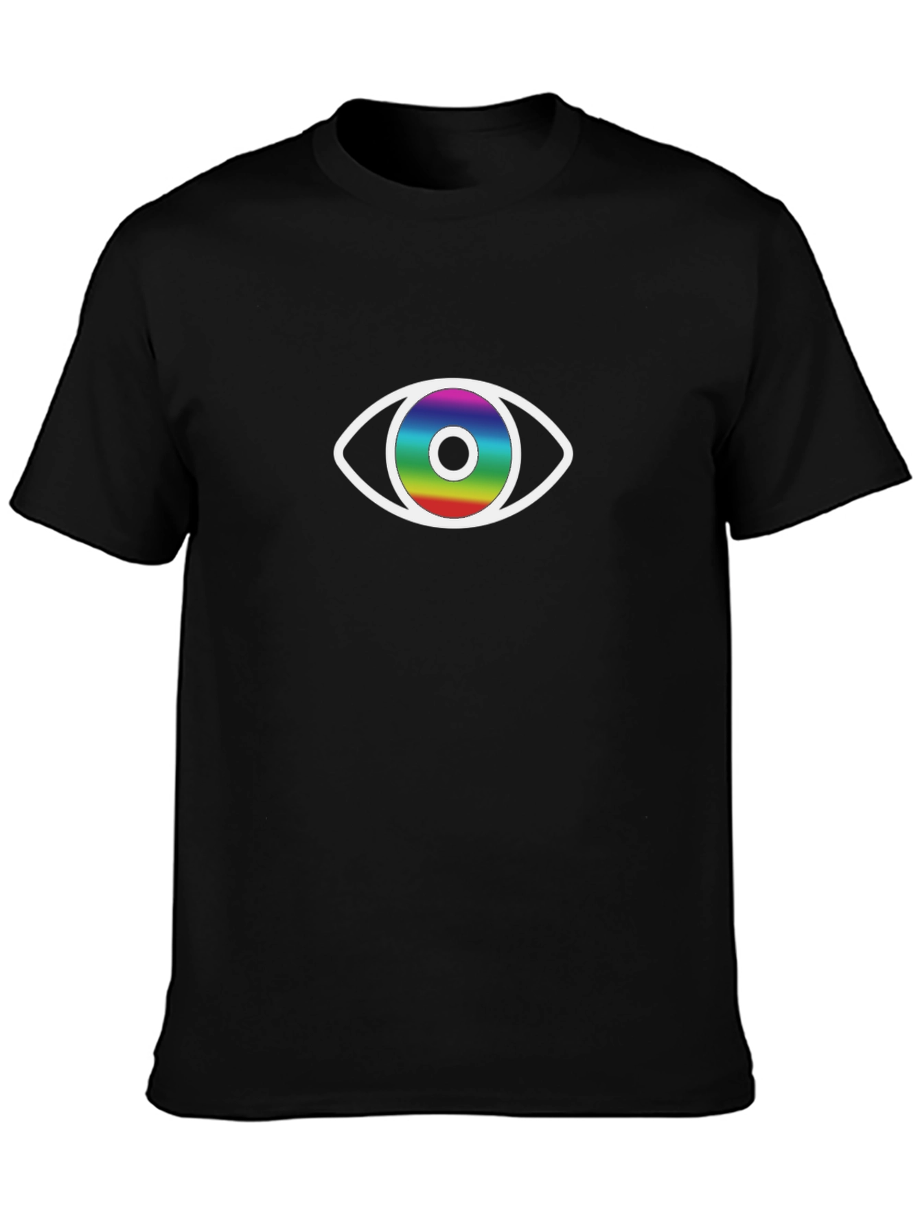 Camiseta Negra con Ojo Irisado