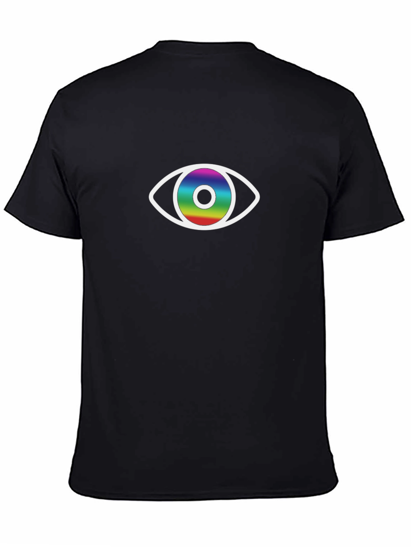 Camiseta Negra con Ojo Irisado
