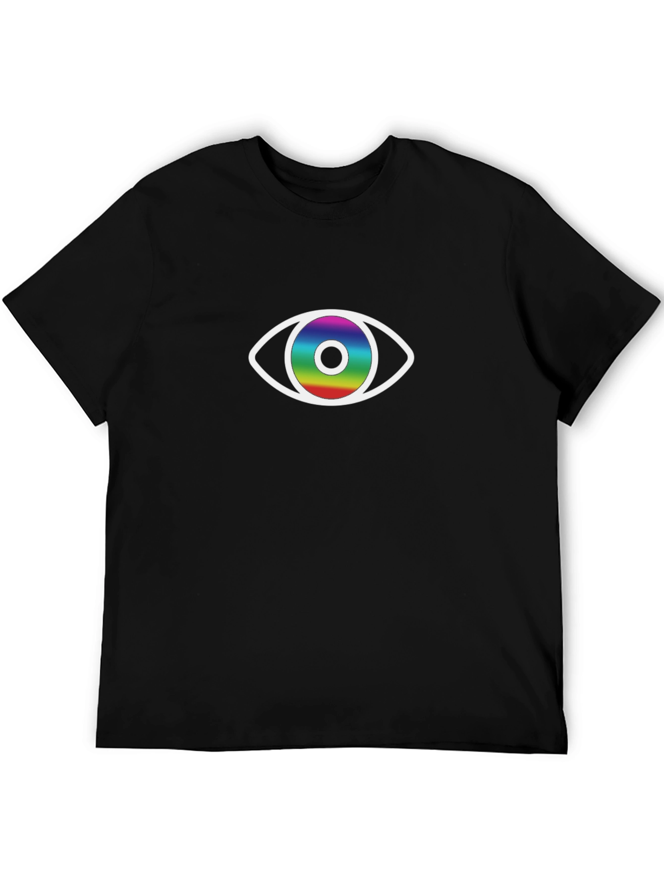 Camiseta Negra con Ojo Irisado