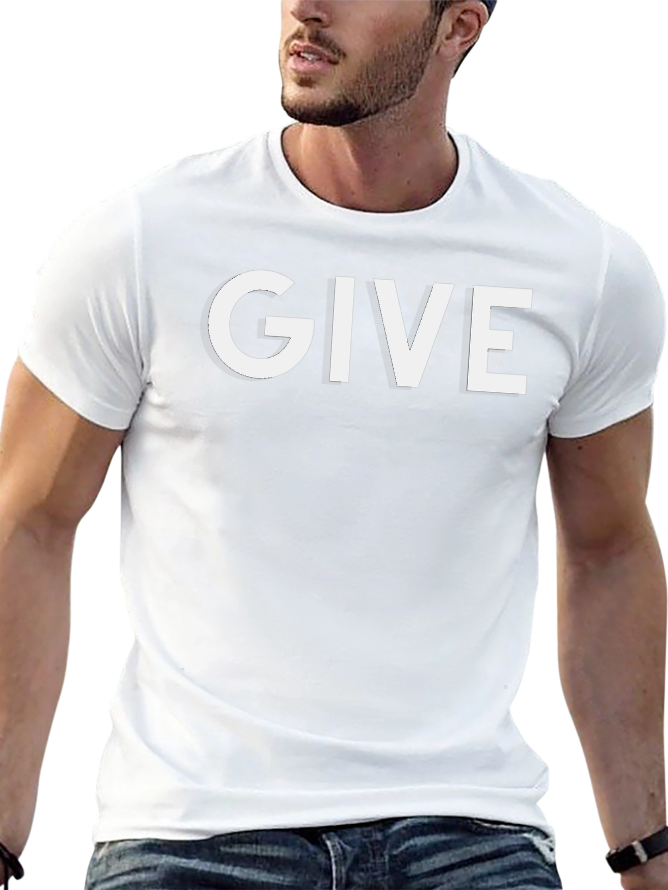 Camiseta Negra GIVE para Hombre