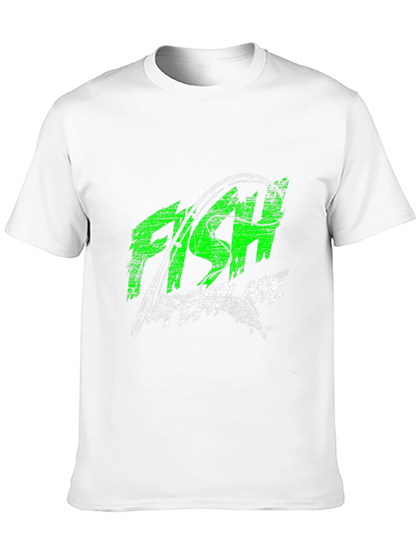 Camiseta Negra Estampada: Pesca Fish Fear Me