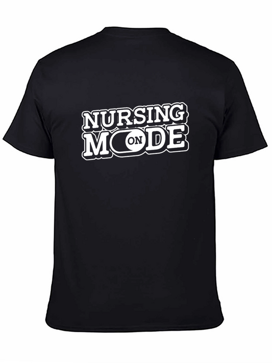 Camiseta Negra Nursing Mode On