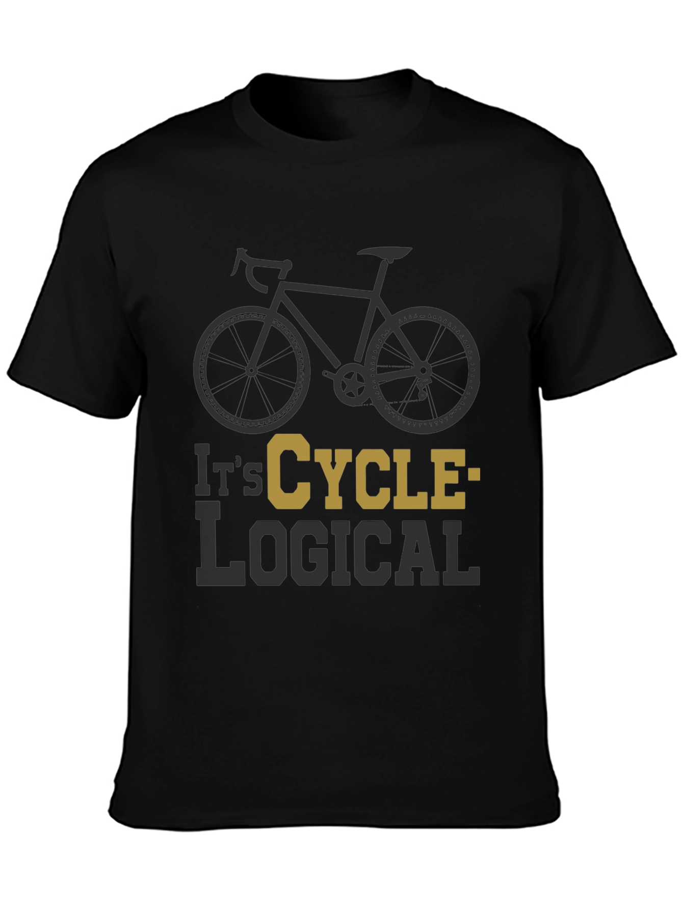 Camiseta Negra Ciclismo Lógica