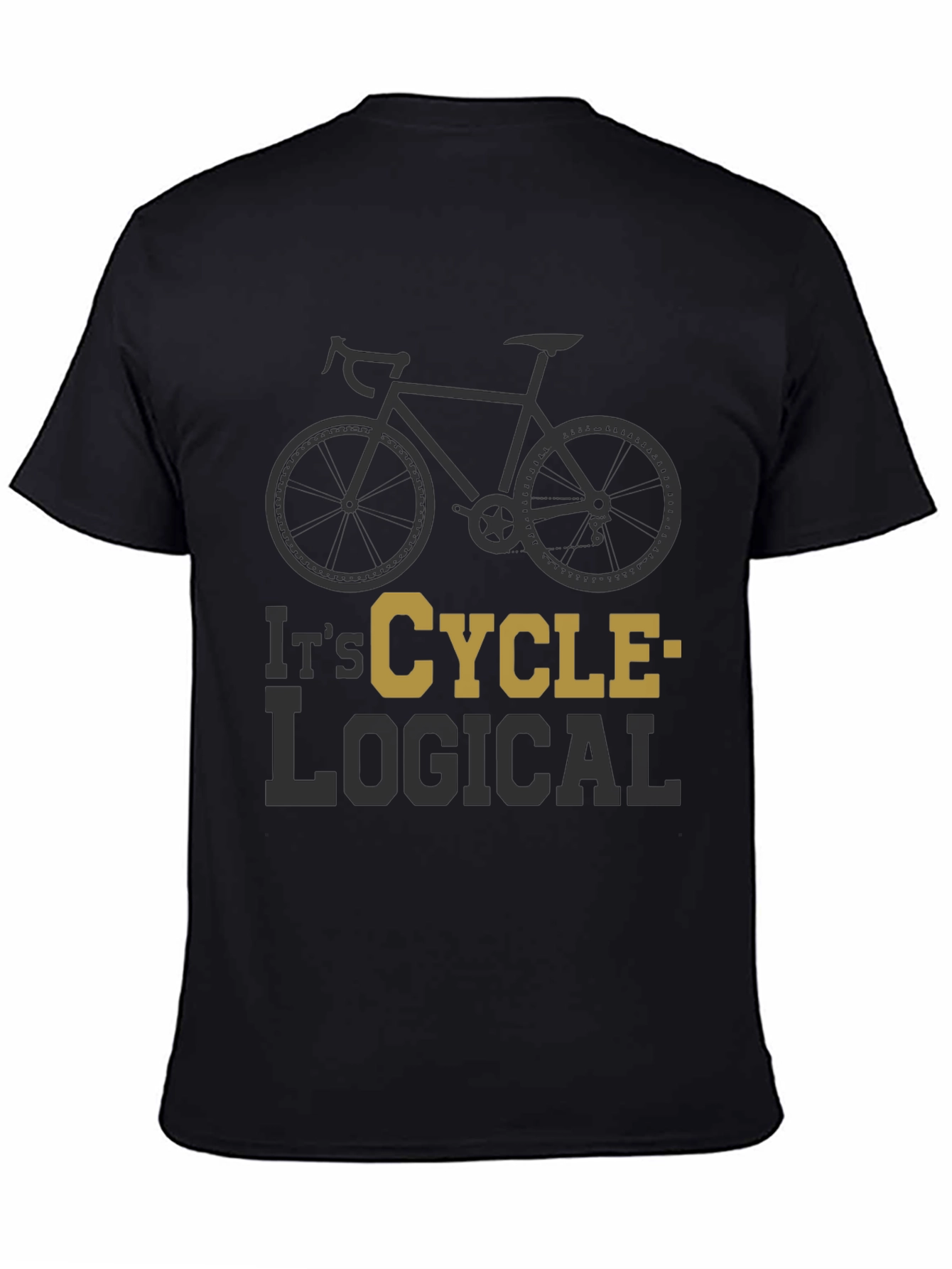 Camiseta Negra Ciclismo Lógica