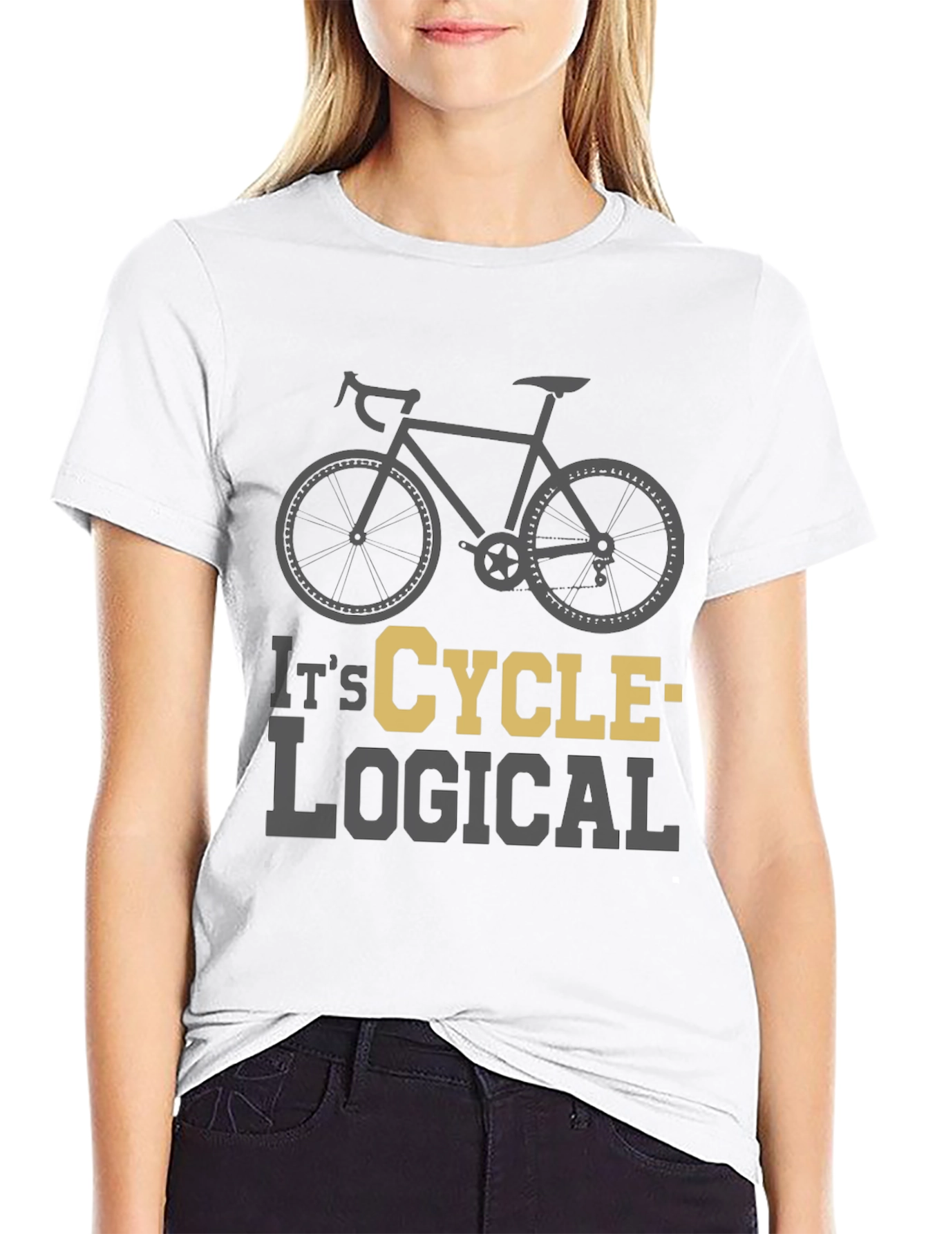 Camiseta Negra Ciclismo Lógica