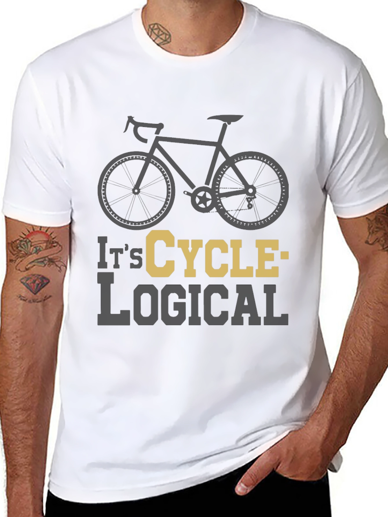 Camiseta Negra Ciclismo Lógica