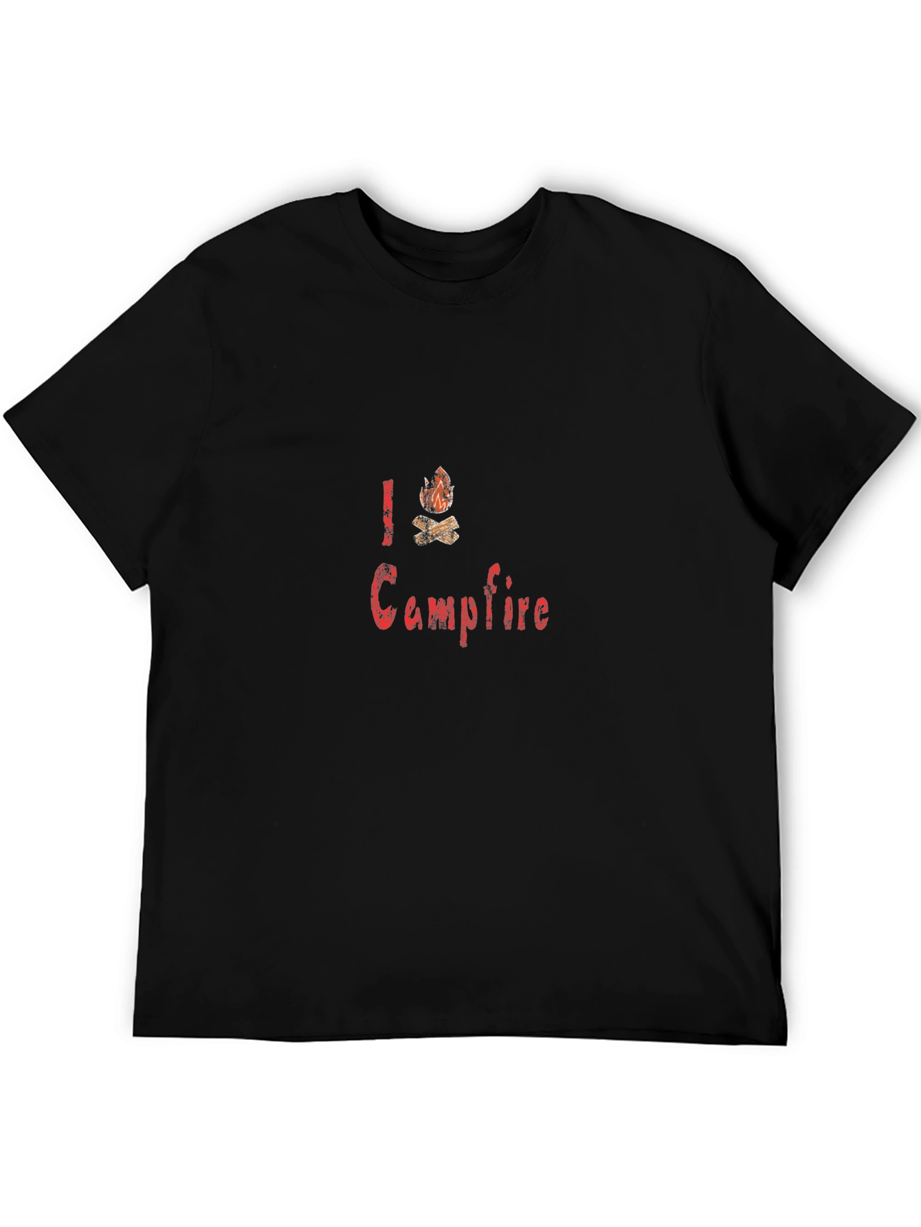 Camiseta Negra I ❤️ Campfire