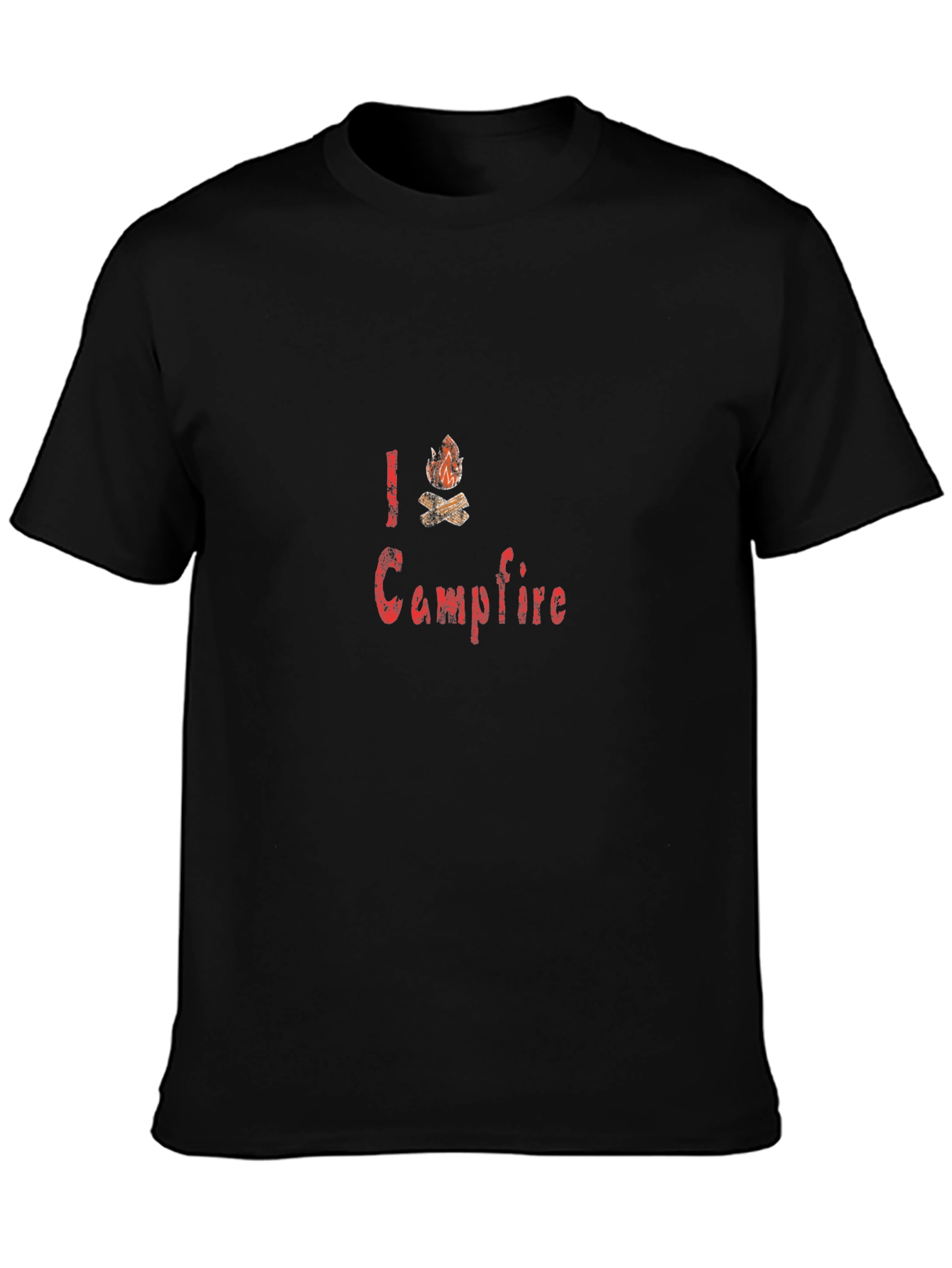 Camiseta Negra I ❤️ Campfire